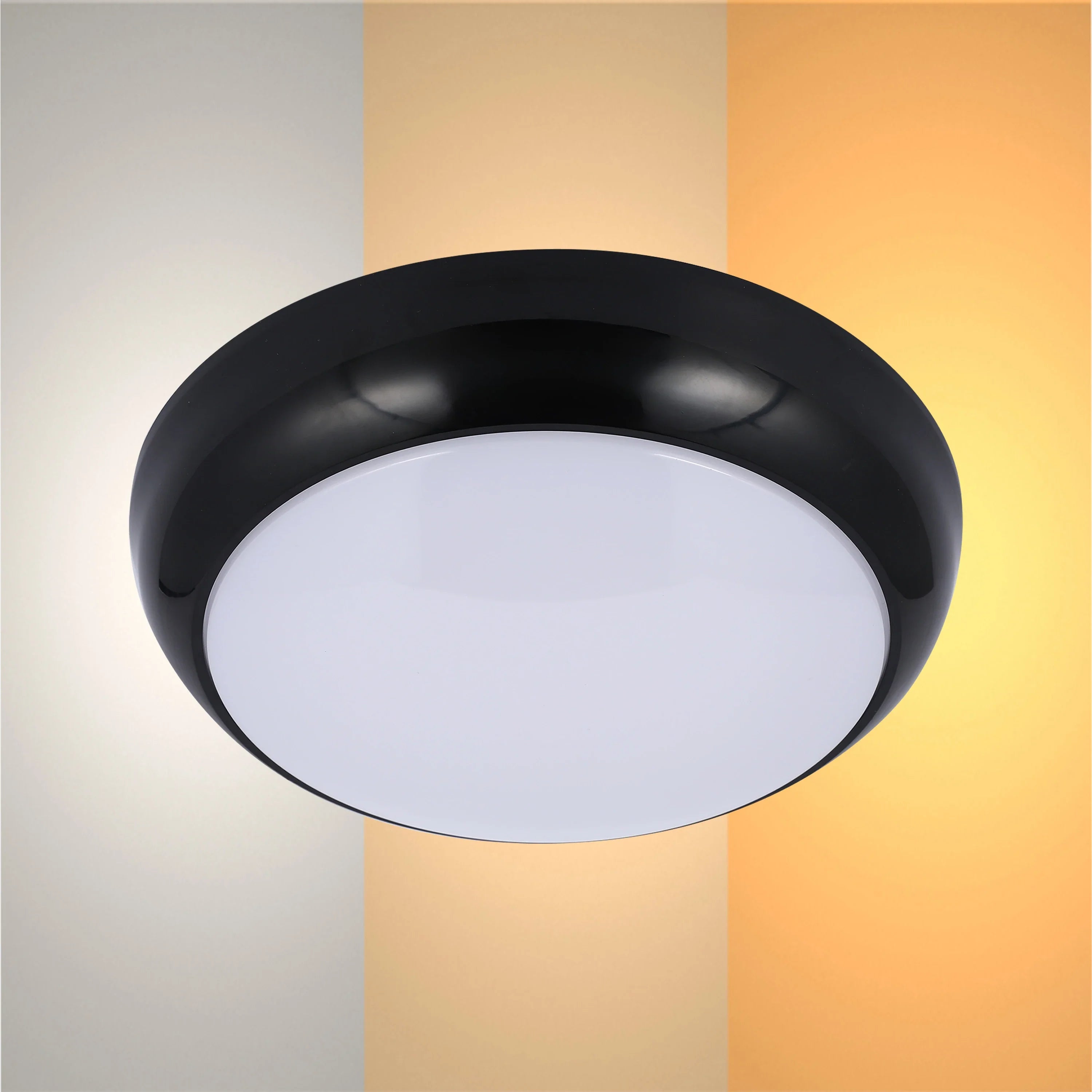 LED Paladin Bulkhead 14-16-20 W 3CCT IP54 with White Rim