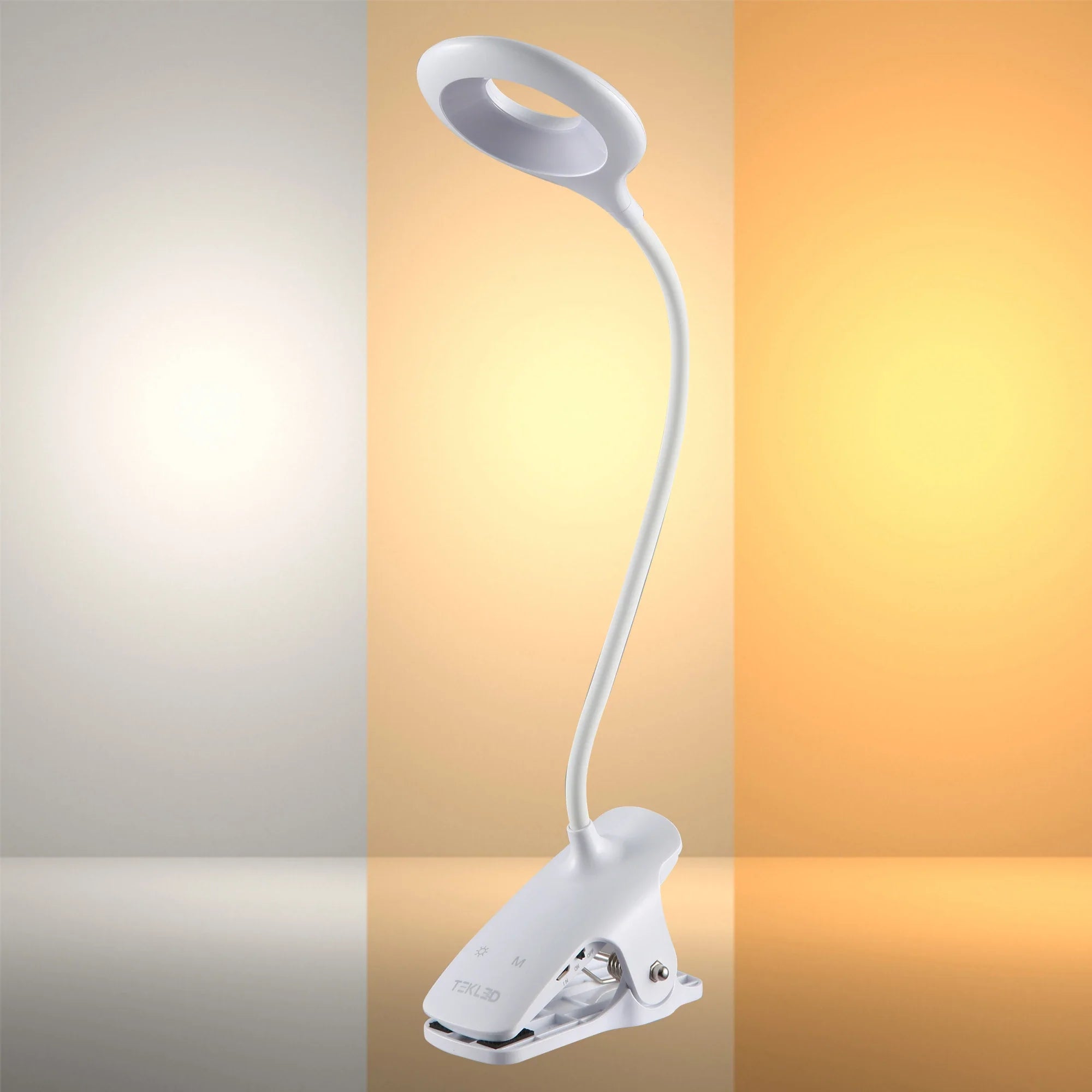 Ringo Rechargeable Clip on Reading Desk Light Dimmable and Colour Modes