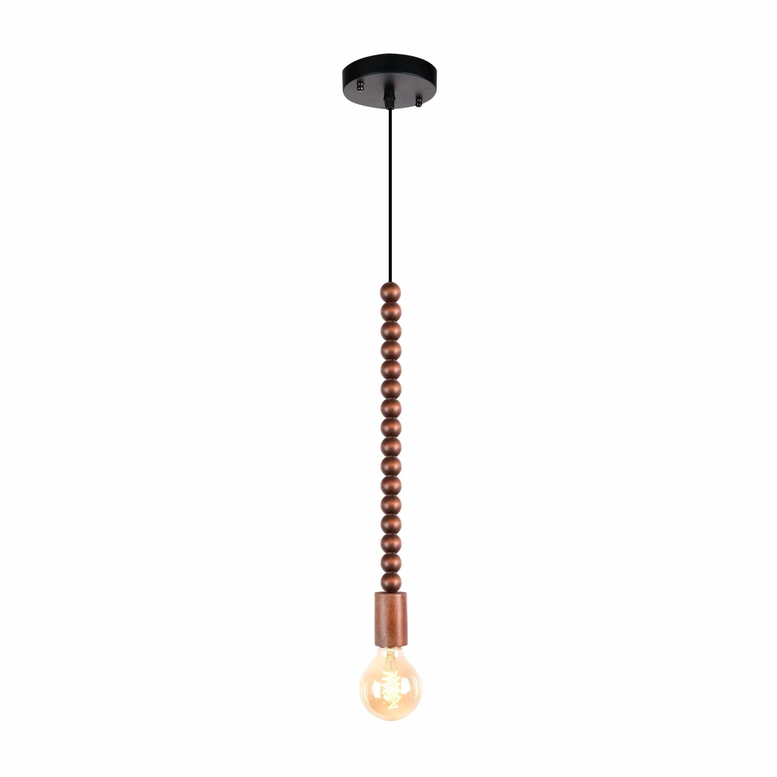 Stone Balance Wood Marble Stack Pendant Ceiling Light E27