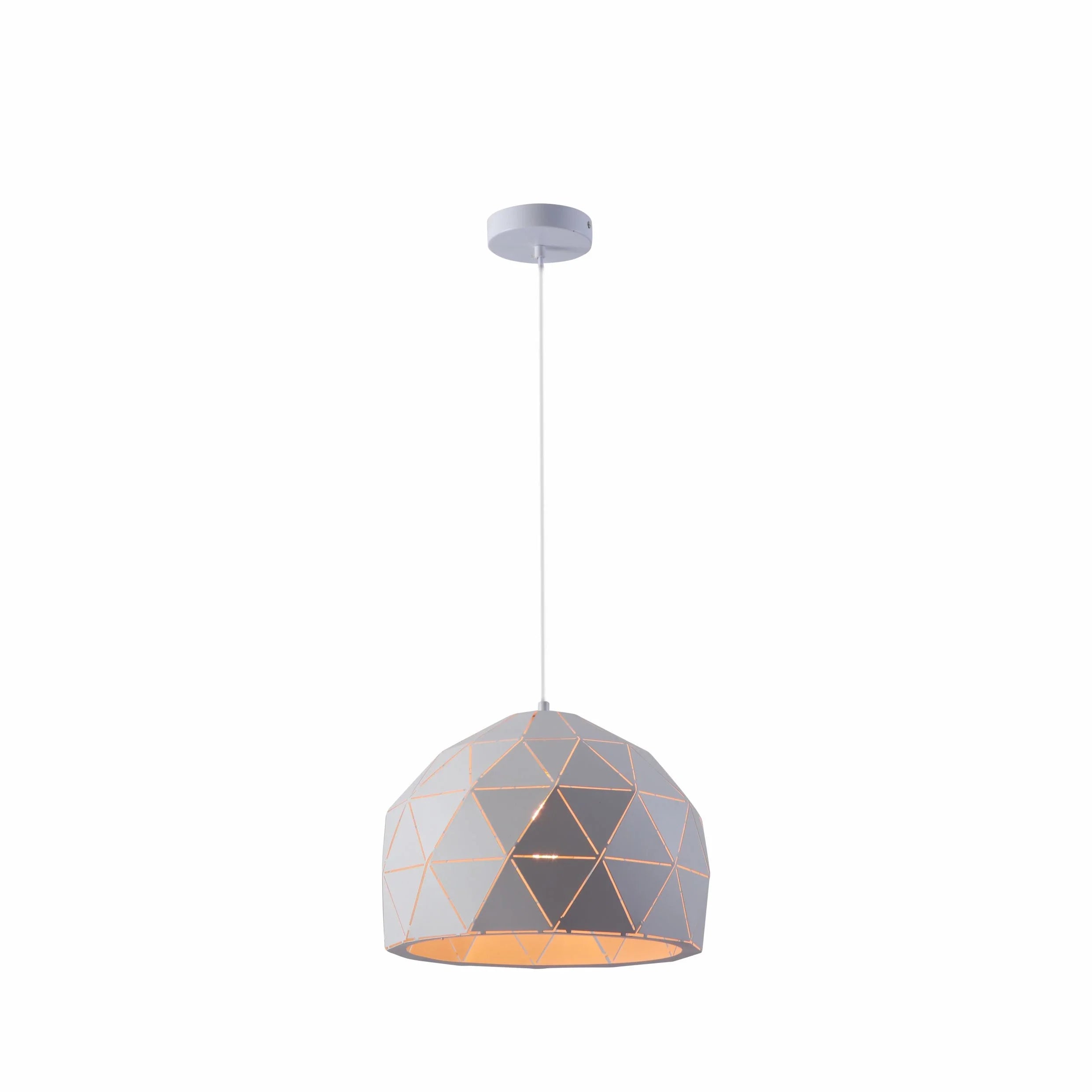 Triangle Laser Cut Metal Dome Pendant Ceiling Light E27