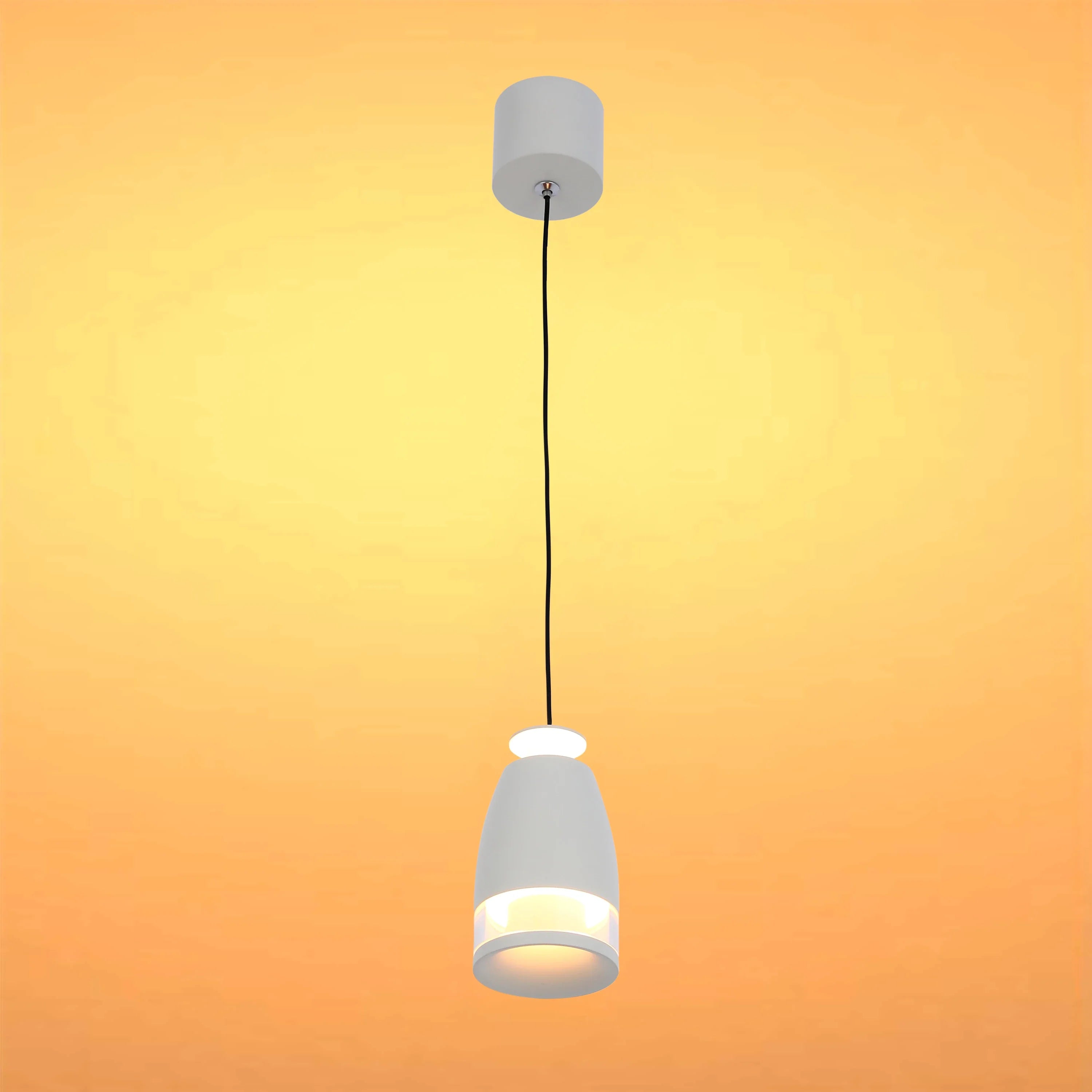 Sentinel LED Pendant Downlight with Polycarbonate Ring Diffuser 7W Warm White