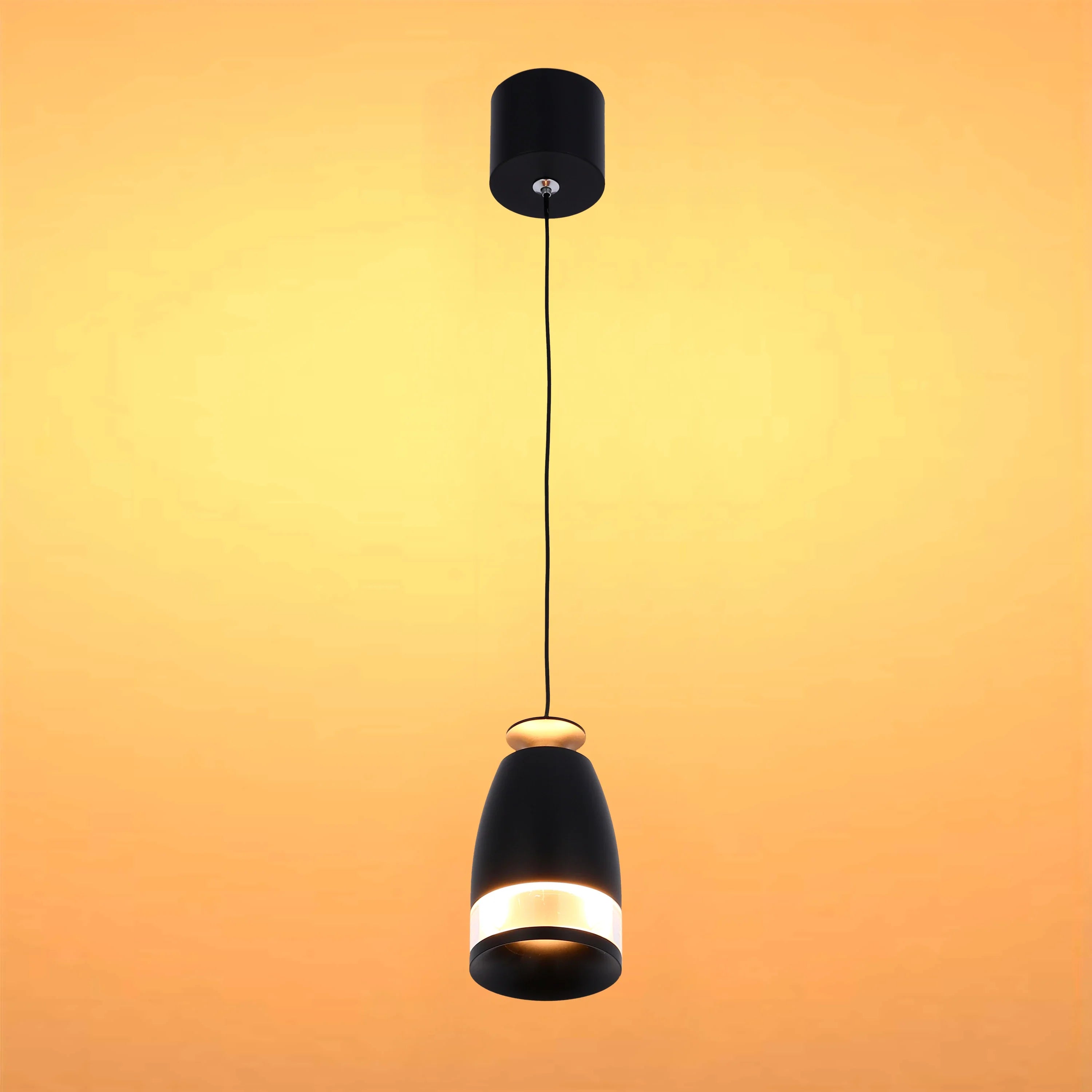 Sentinel LED Pendant Downlight with Polycarbonate Ring Diffuser 7W Warm White