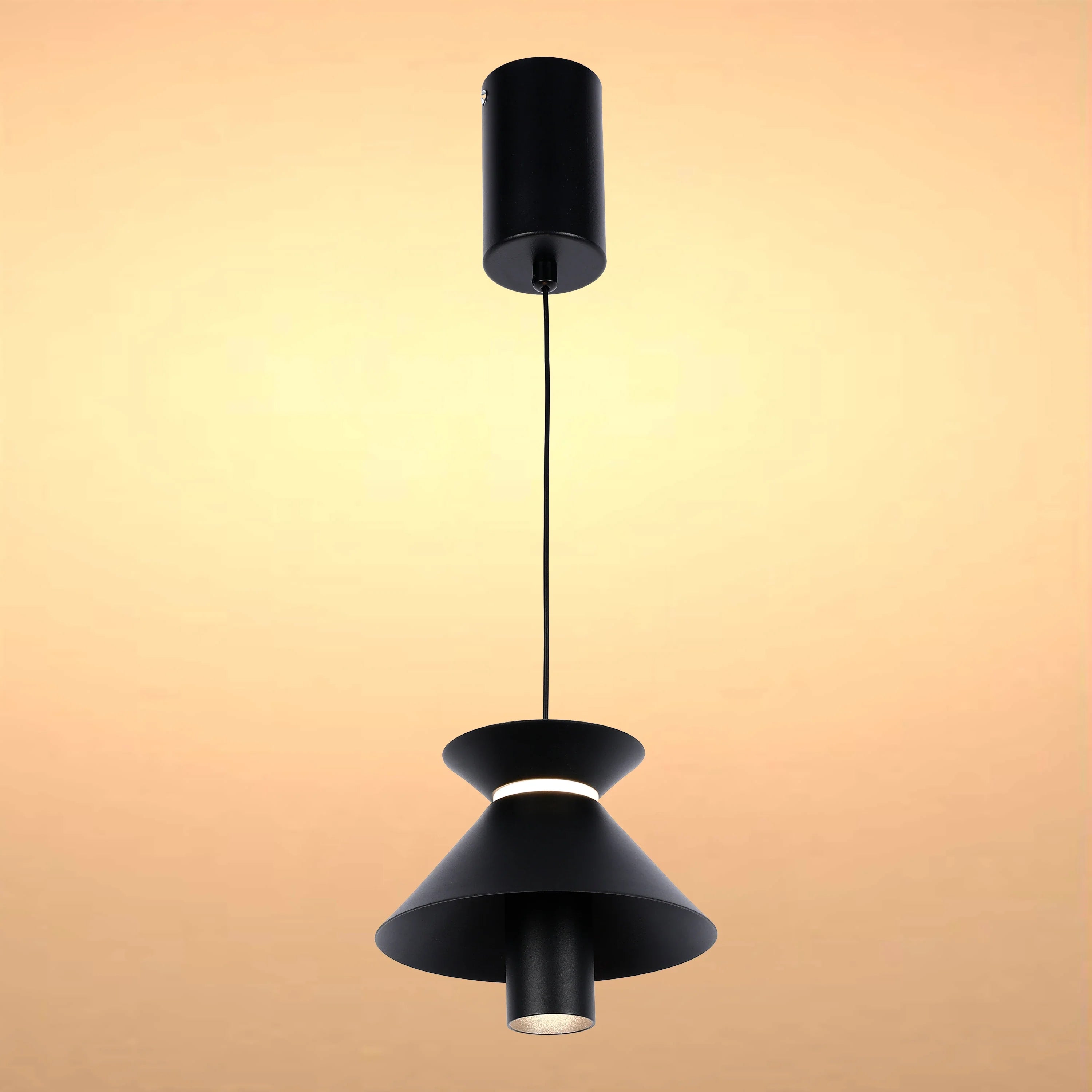 Hourglass Pendant Light - 7W LED, 4000K Cool White, IP20