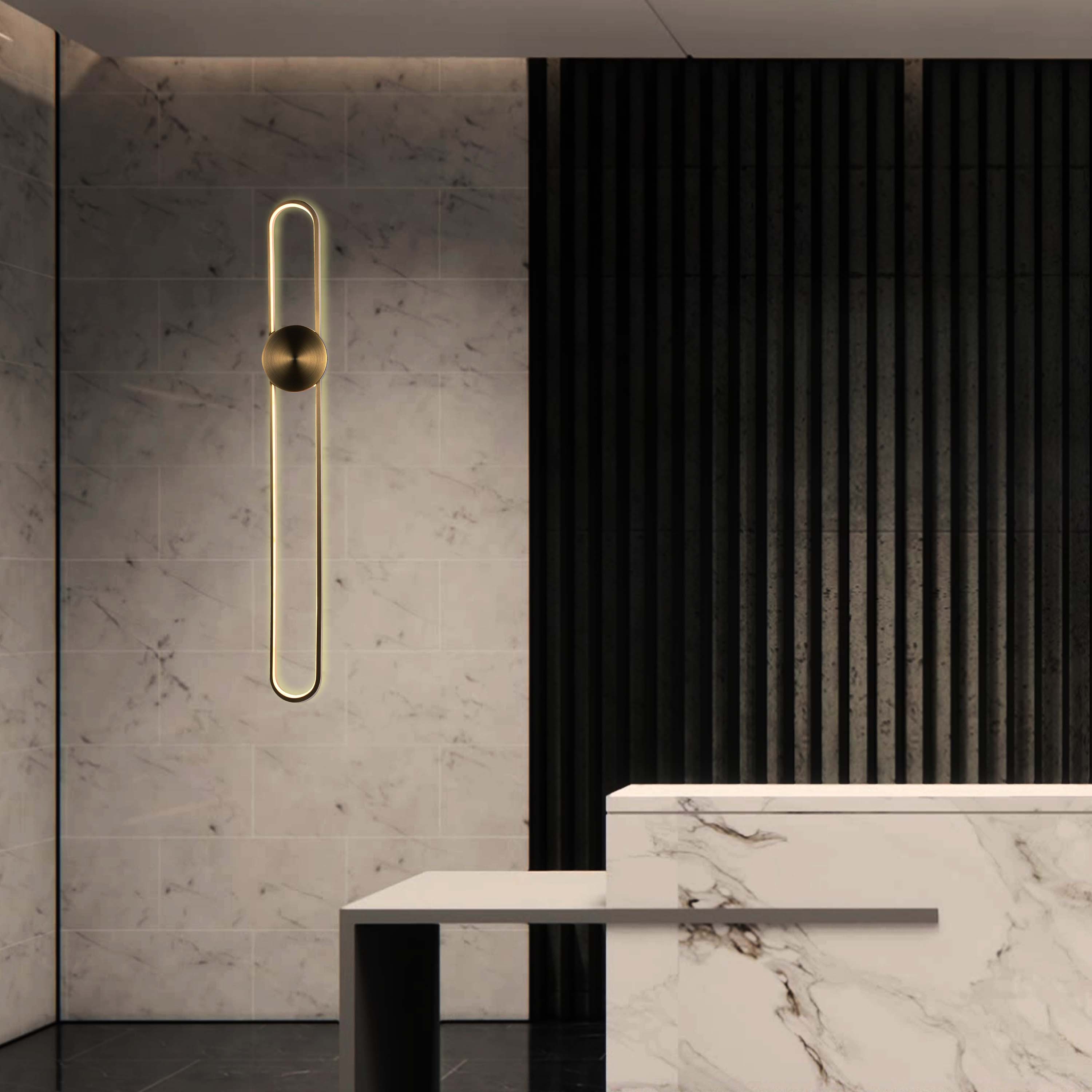 Modern Linear LED Wall Sconce, 3CCT Selectable Light (60cm / 90cm)