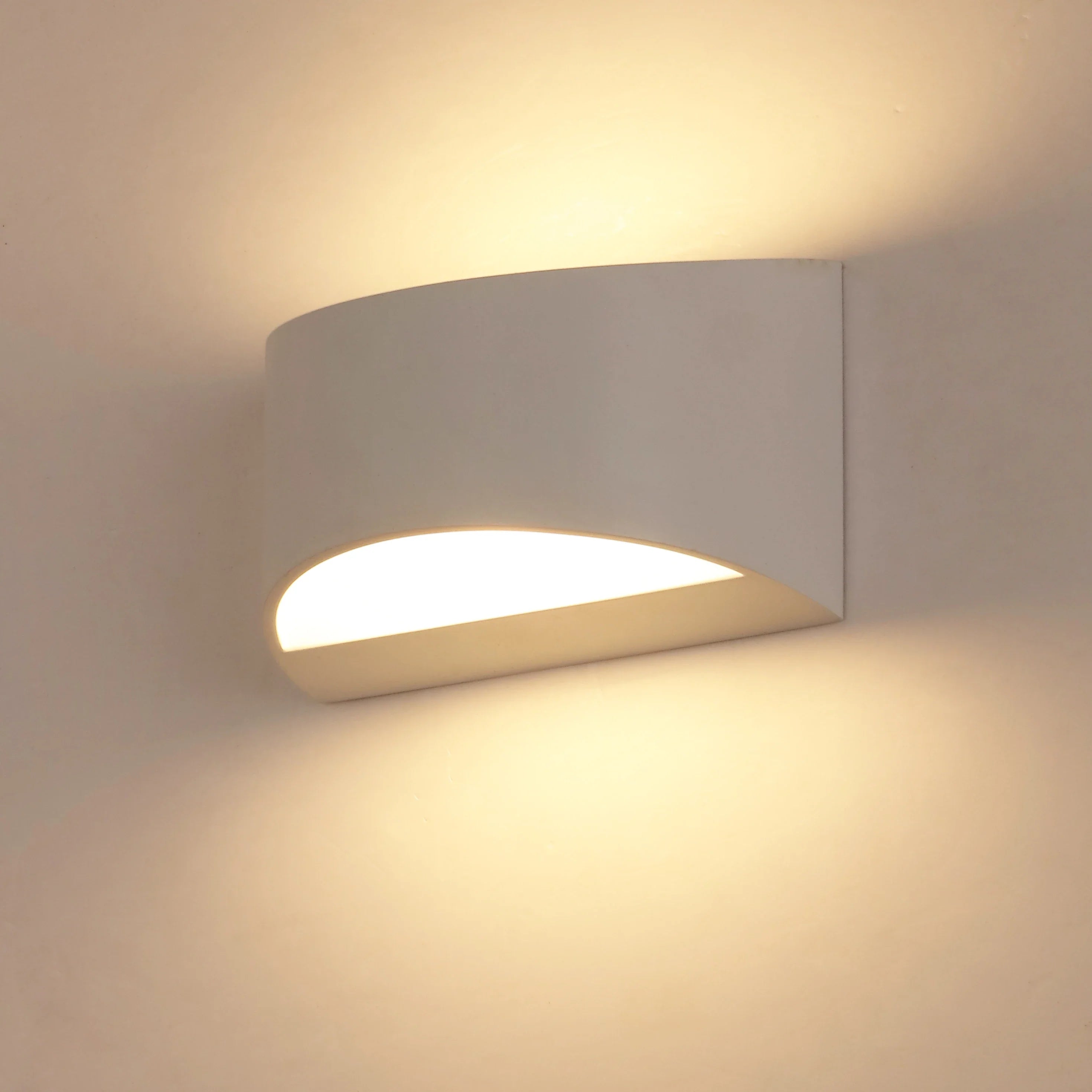 Modern Arc White LED Wall Light 5W Warm White