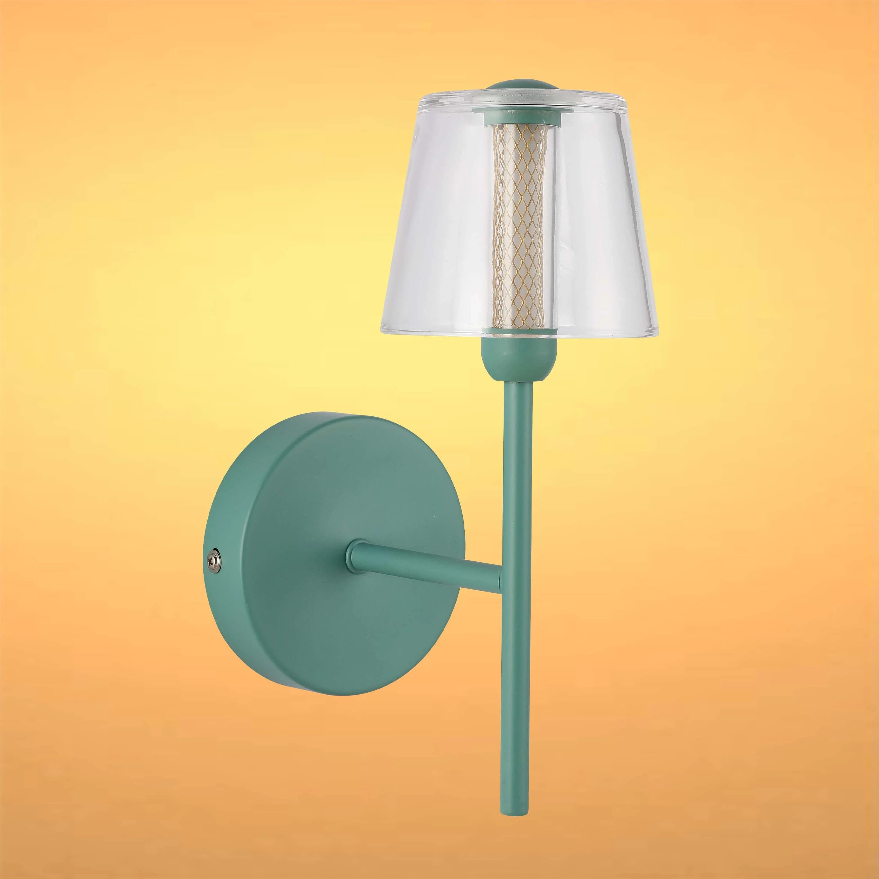 Modern Glass Wall Light – Integrated LED, 300mm Width, Ombre or Clear Shade