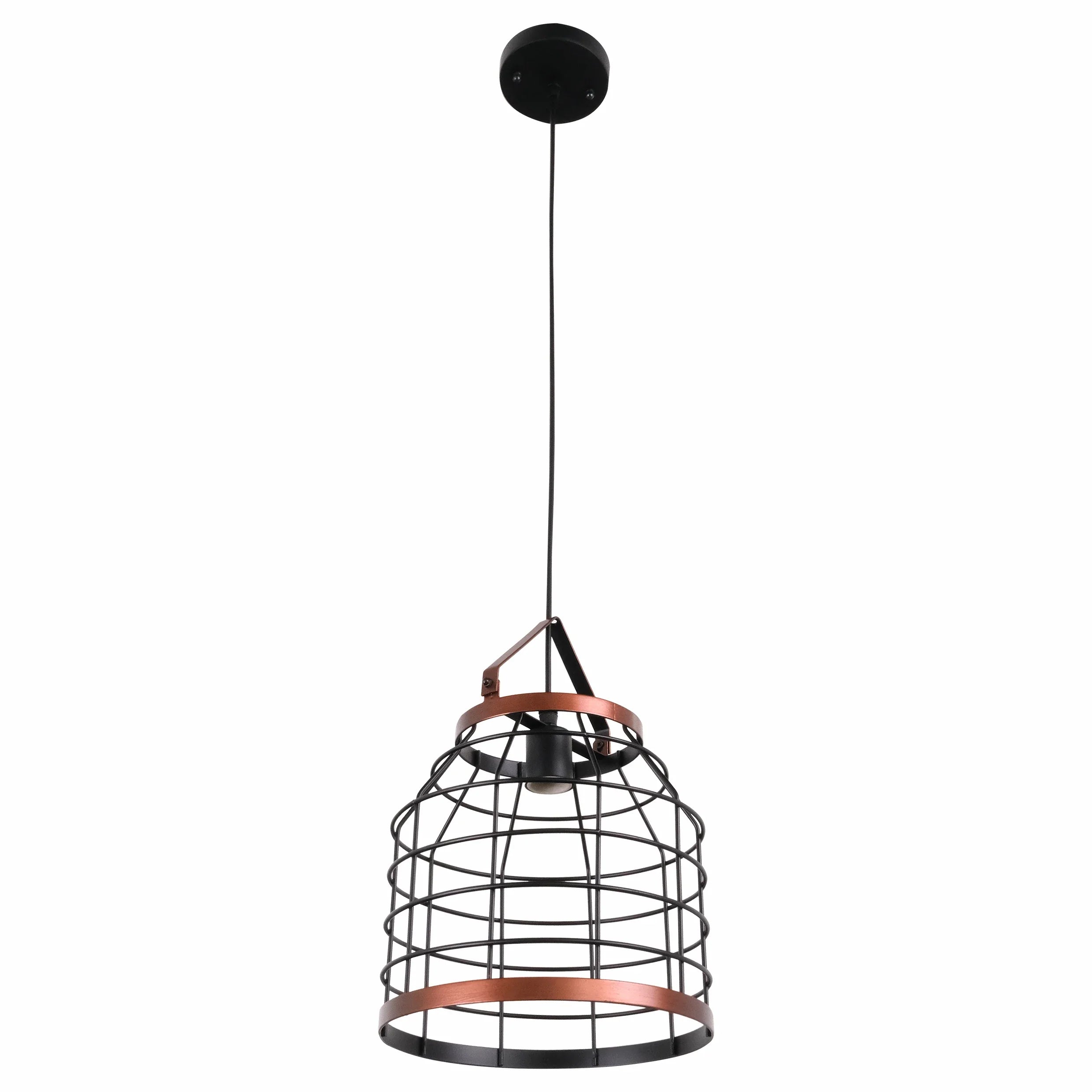 Black Cage Metal Pendant Ceiling Light E27