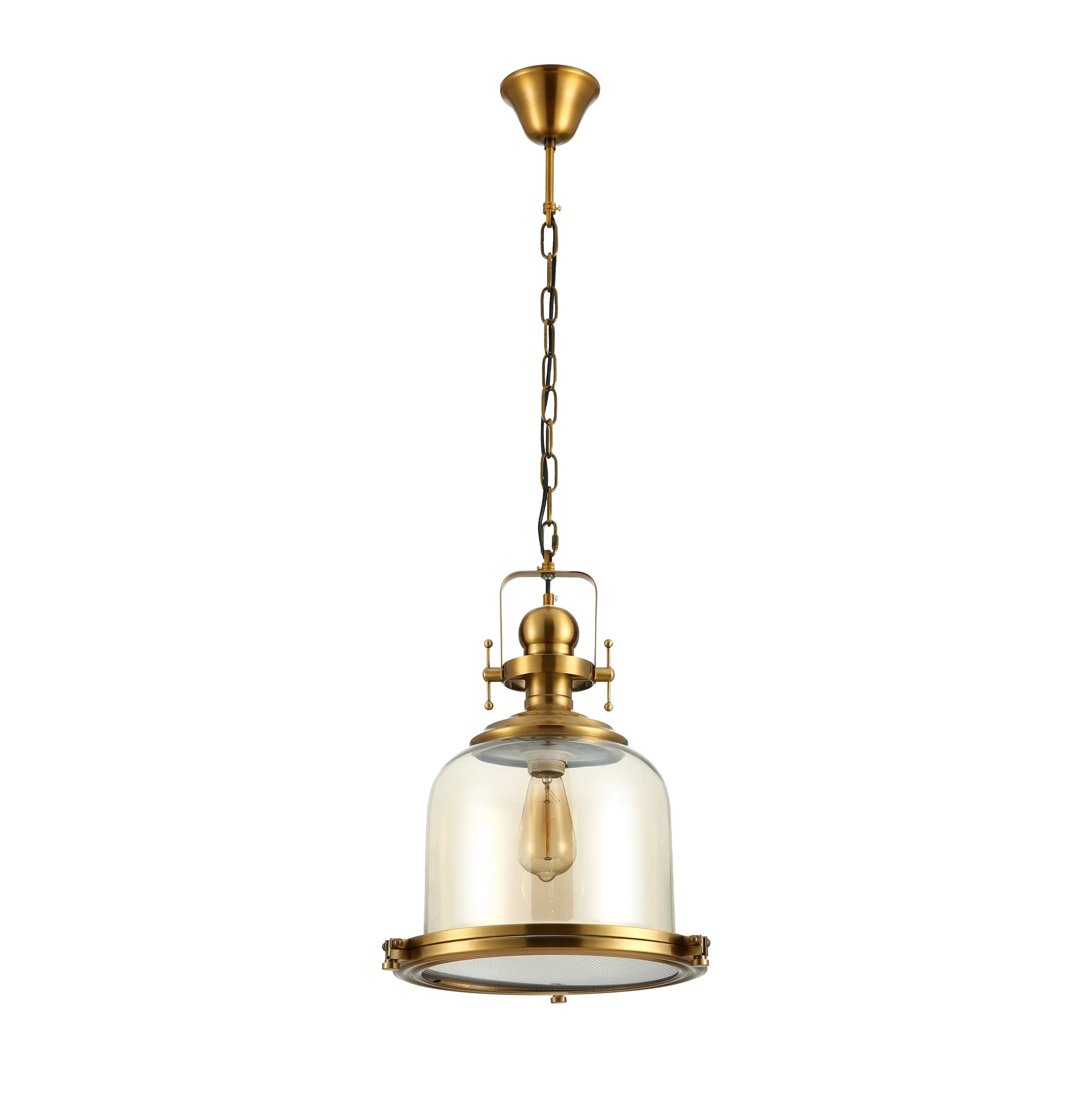 Riley Industrial Vintage Pendant Light Enclosed Pendant Light