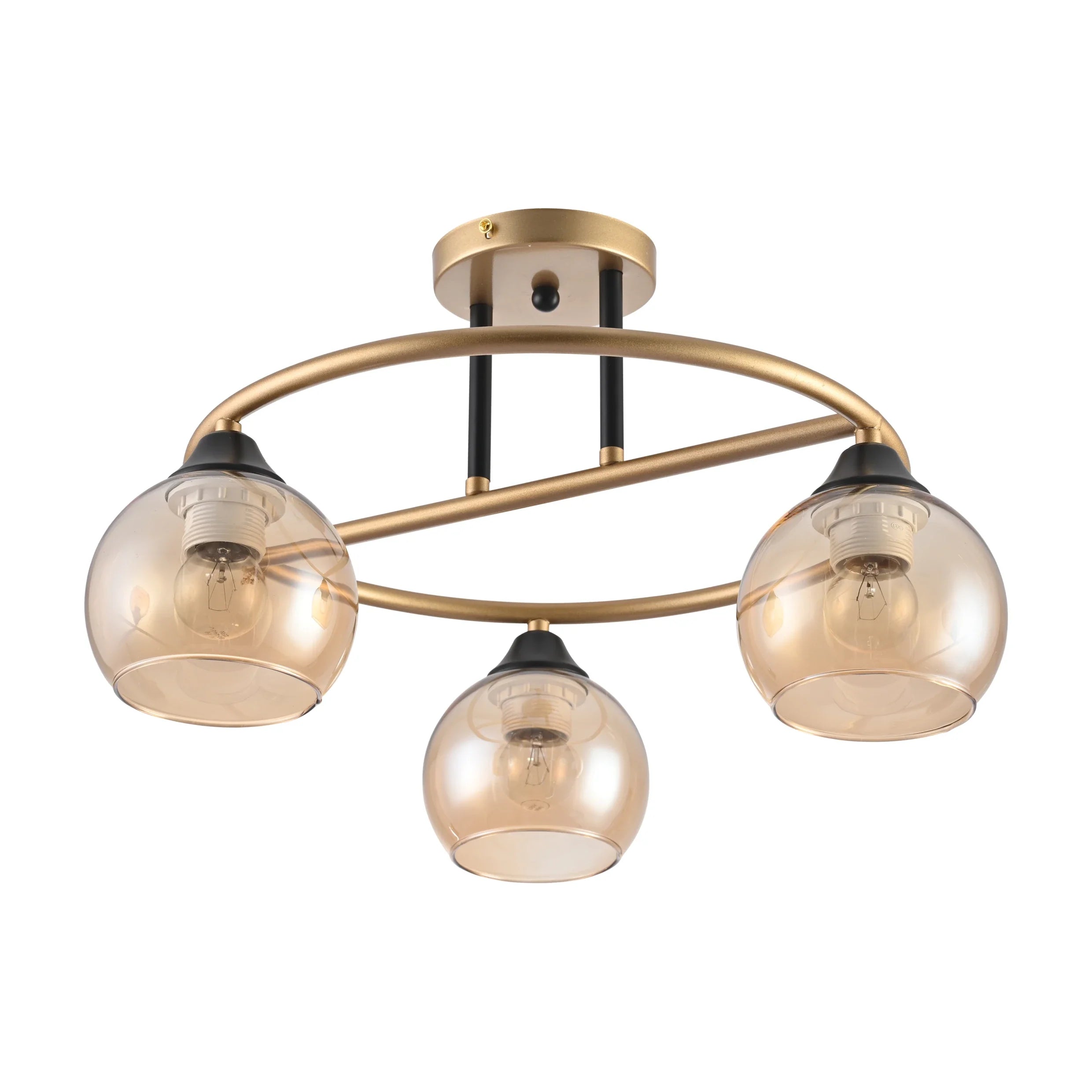Orbit Harmony Black & Gold Ceiling Light