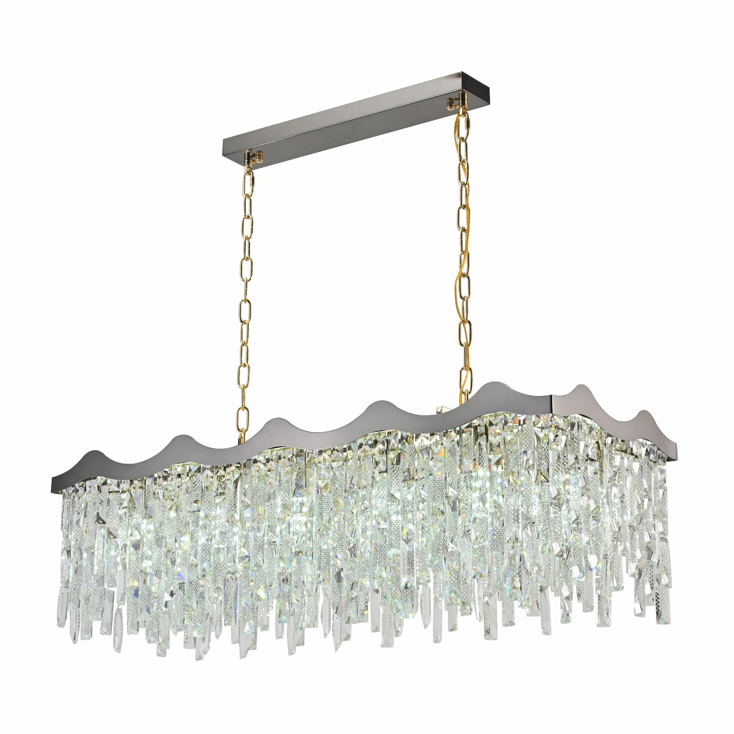 Crown Crystal Chandelier Ceiling Light