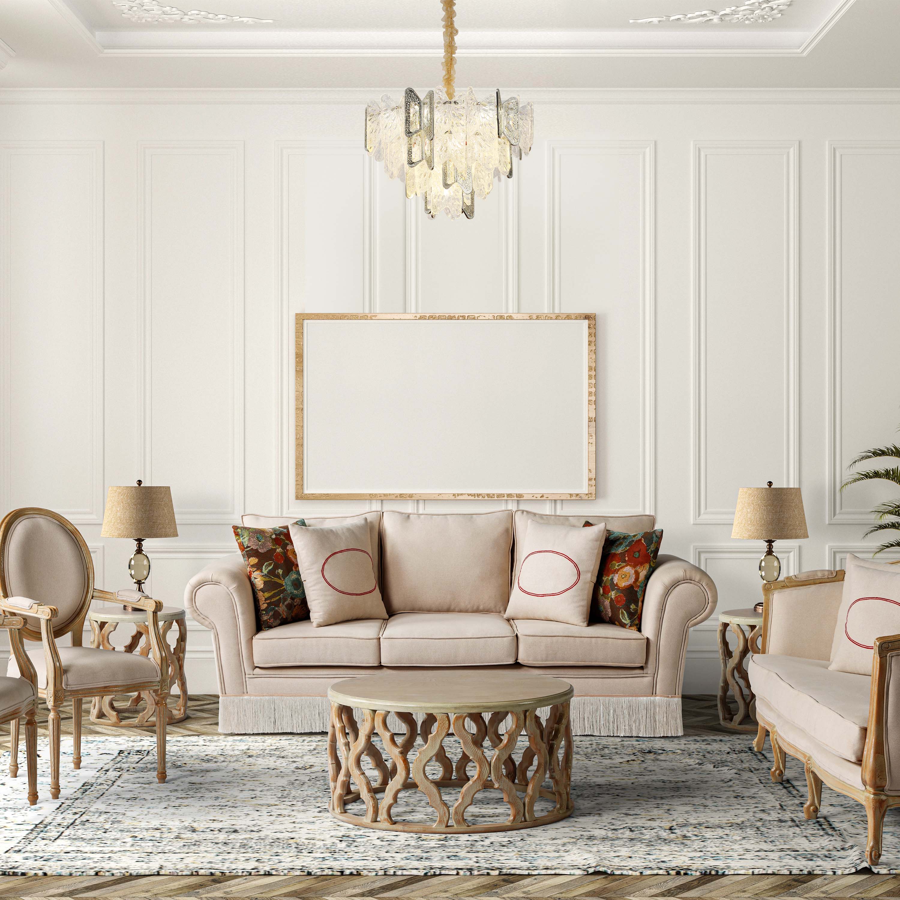 Luxury Gold Crystal Chandelier Dimmable Pendant Light E14