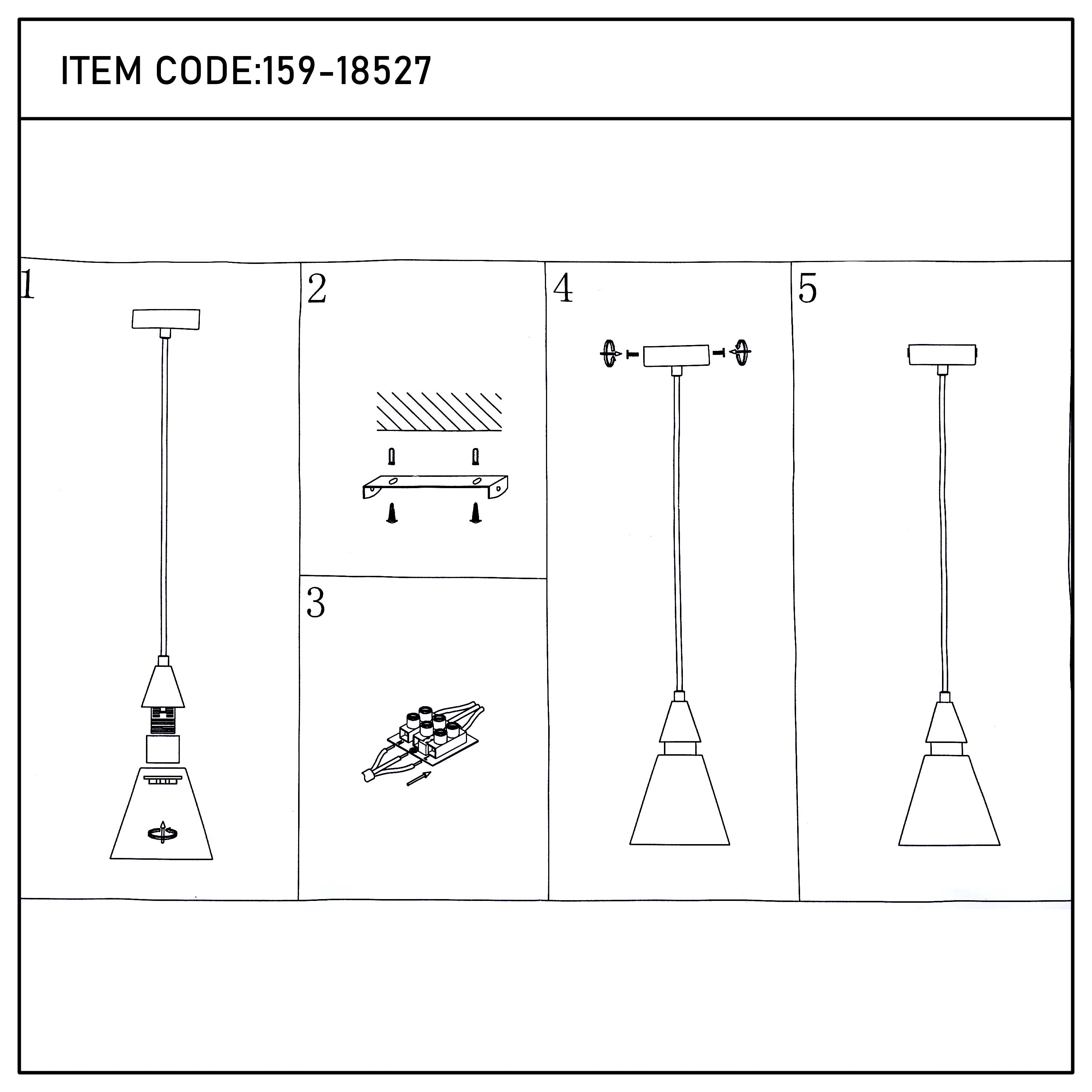 Modern Black & Gold Metal Cone Pendant Light, E14 Dimmable