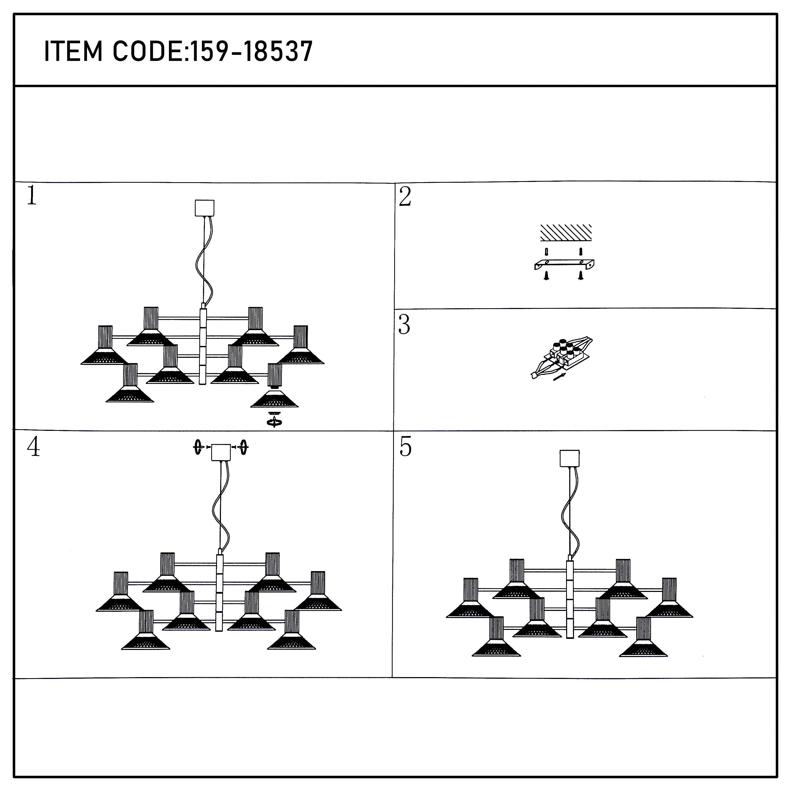 Modern Matte Black Disc Shade Pendant Light, 1 to 8-Light E14