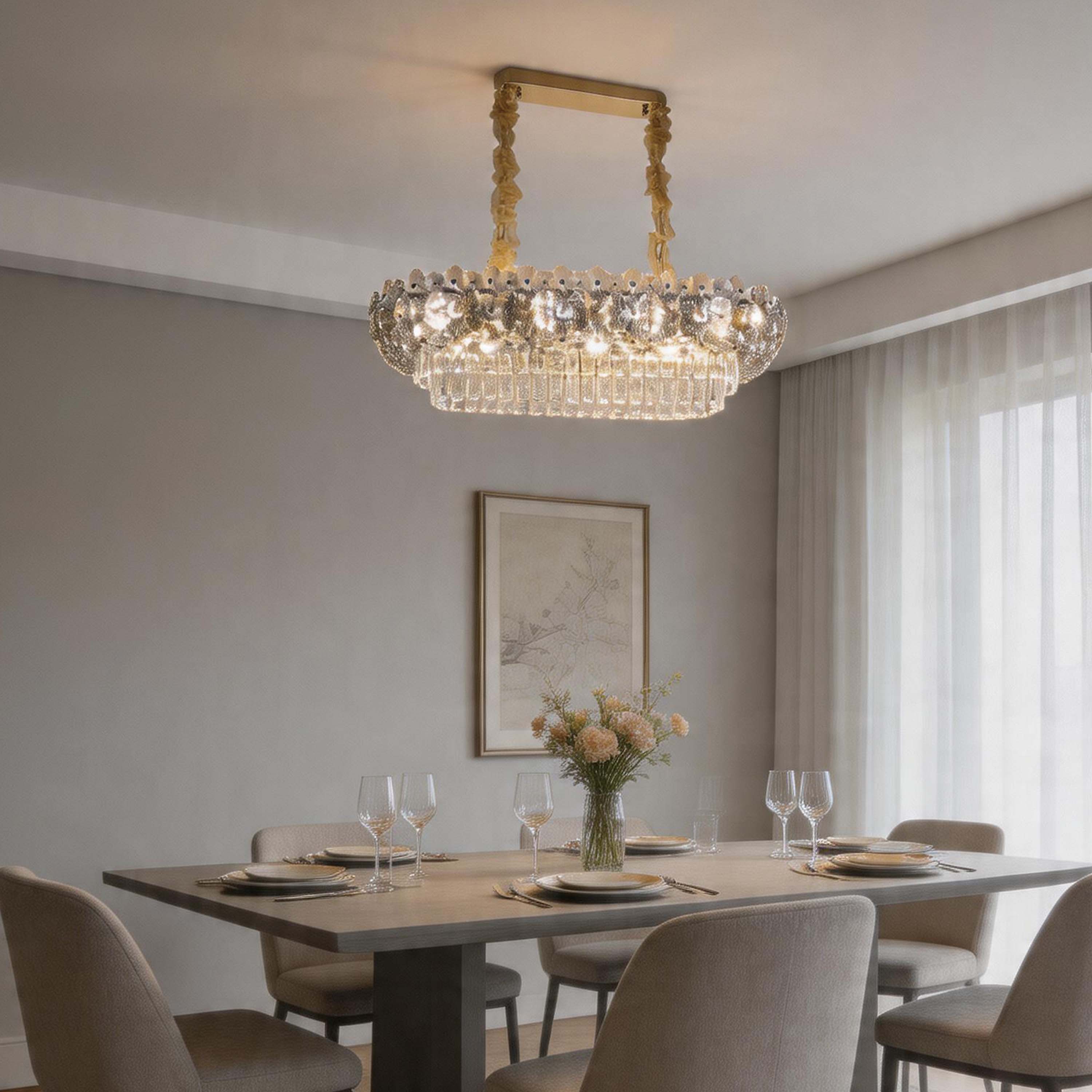 Luxury Gold & Crystal Empire Chandelier Collection M2158, 12 to 42 Light E14