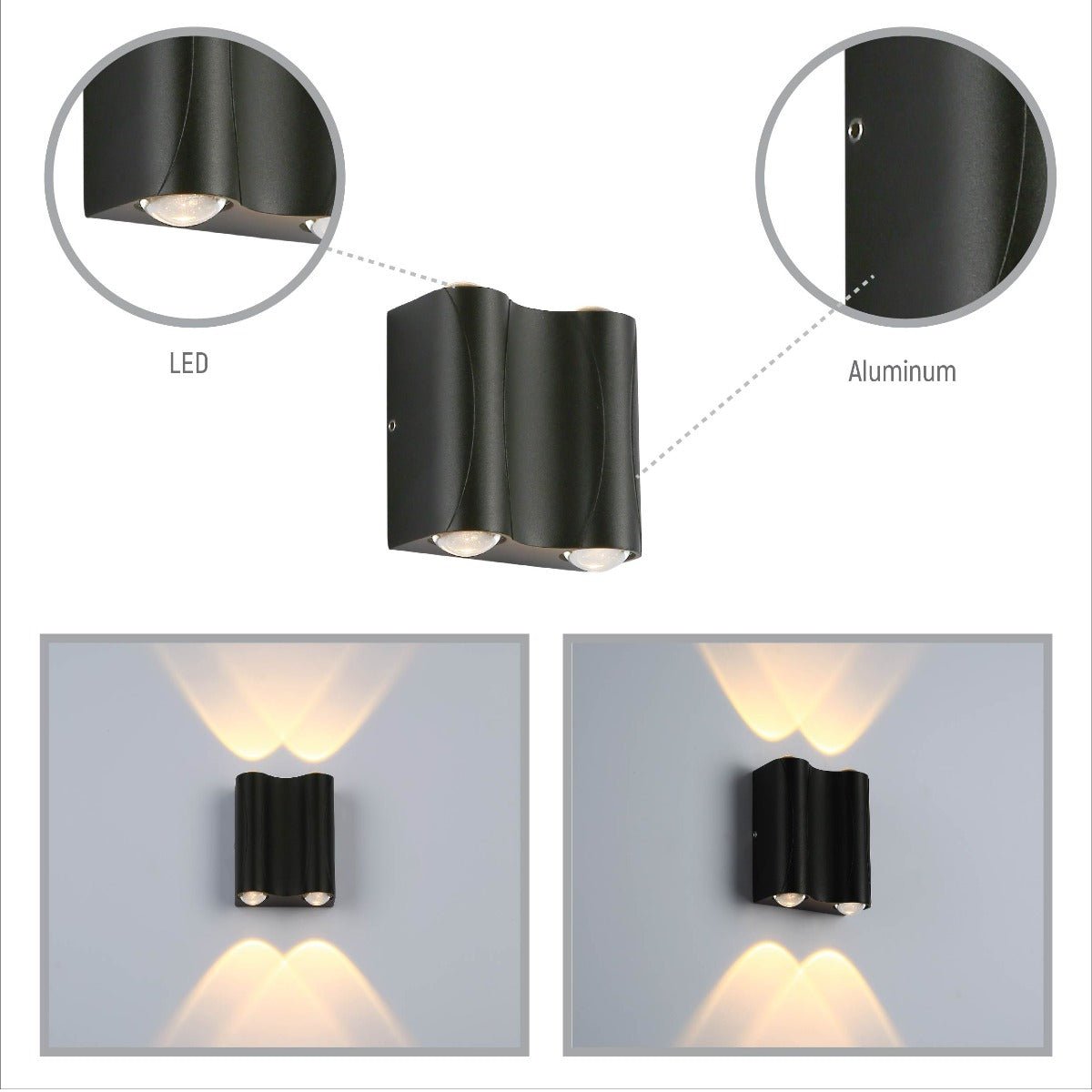 Close up shots and light effect presented as geometrical shapes of 183-03328