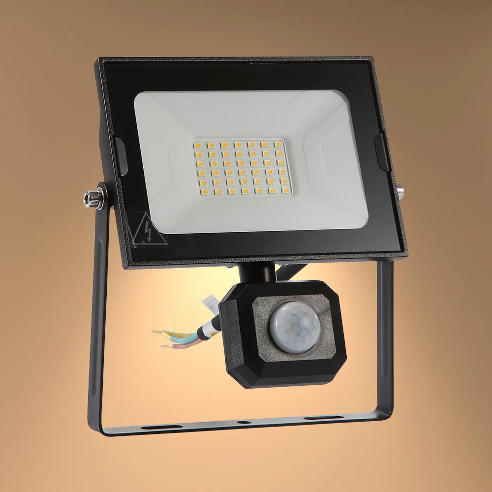 Pegasus Flood Light with PIR Motion Sensor 4000K Cool White IP65