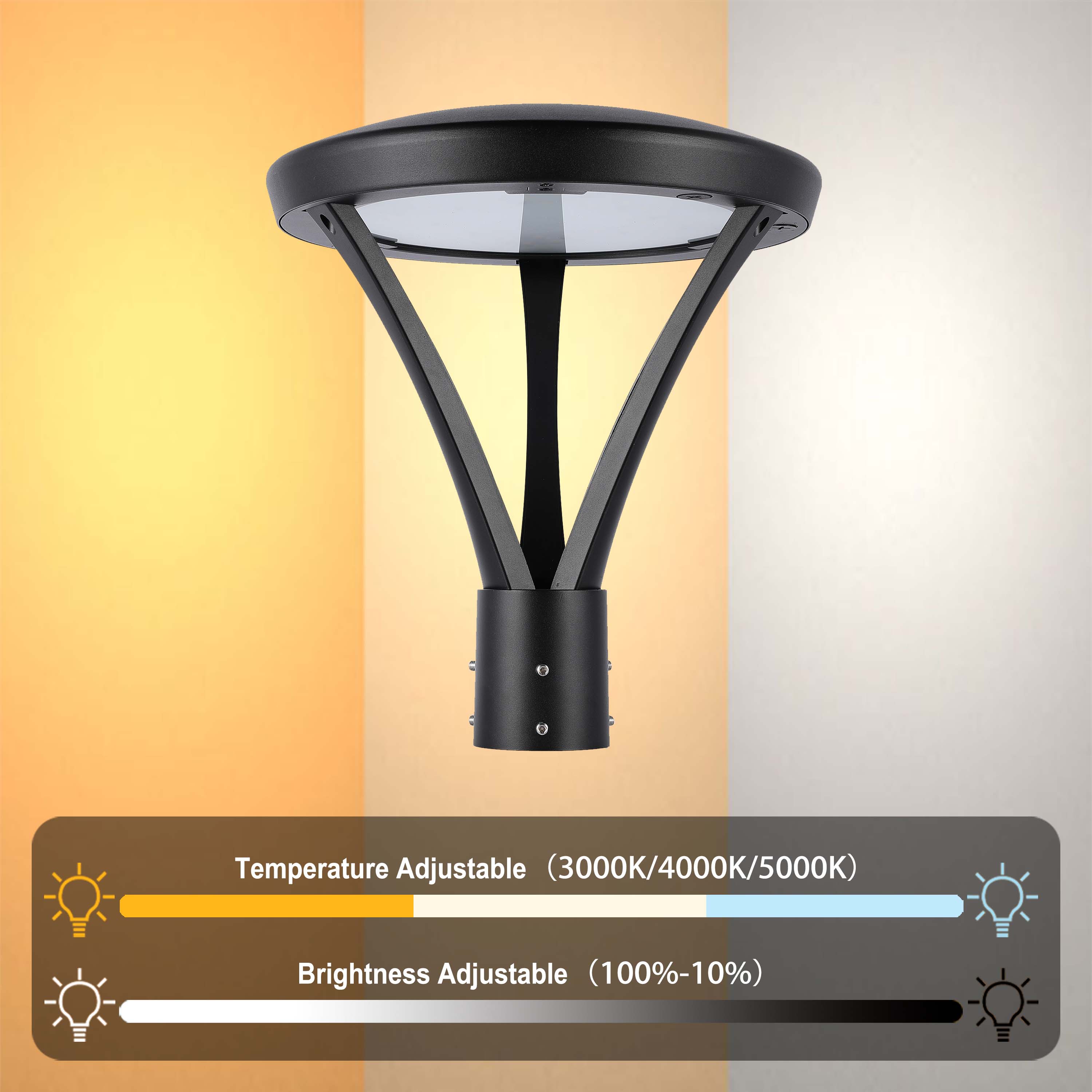 Commercial LED Outdoor Area Light, Selectable 60W-100W & 3CCT, IP65
