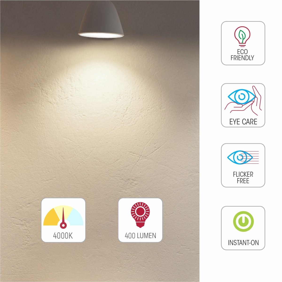 cct kelvin colour temperature of Ursa LED Golf Ball G45 Dimmble B22 Bayonet Cap 5W 2700K Warm White 4000K Cool White Pack of 4 cool white