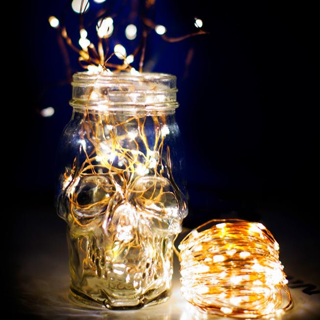 Alternate use of Mensa 2 Sets of Micro-LED 100 LEDs 10m with Battery Pack & USB Cable Warm White LED String Fairy Light