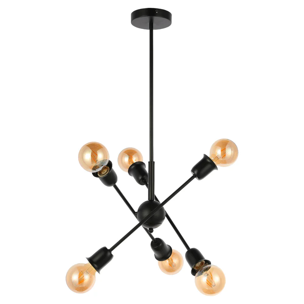 Main image of Black Rod Ceiling Light with Adjustable Geometry | TEKLED 159-179731