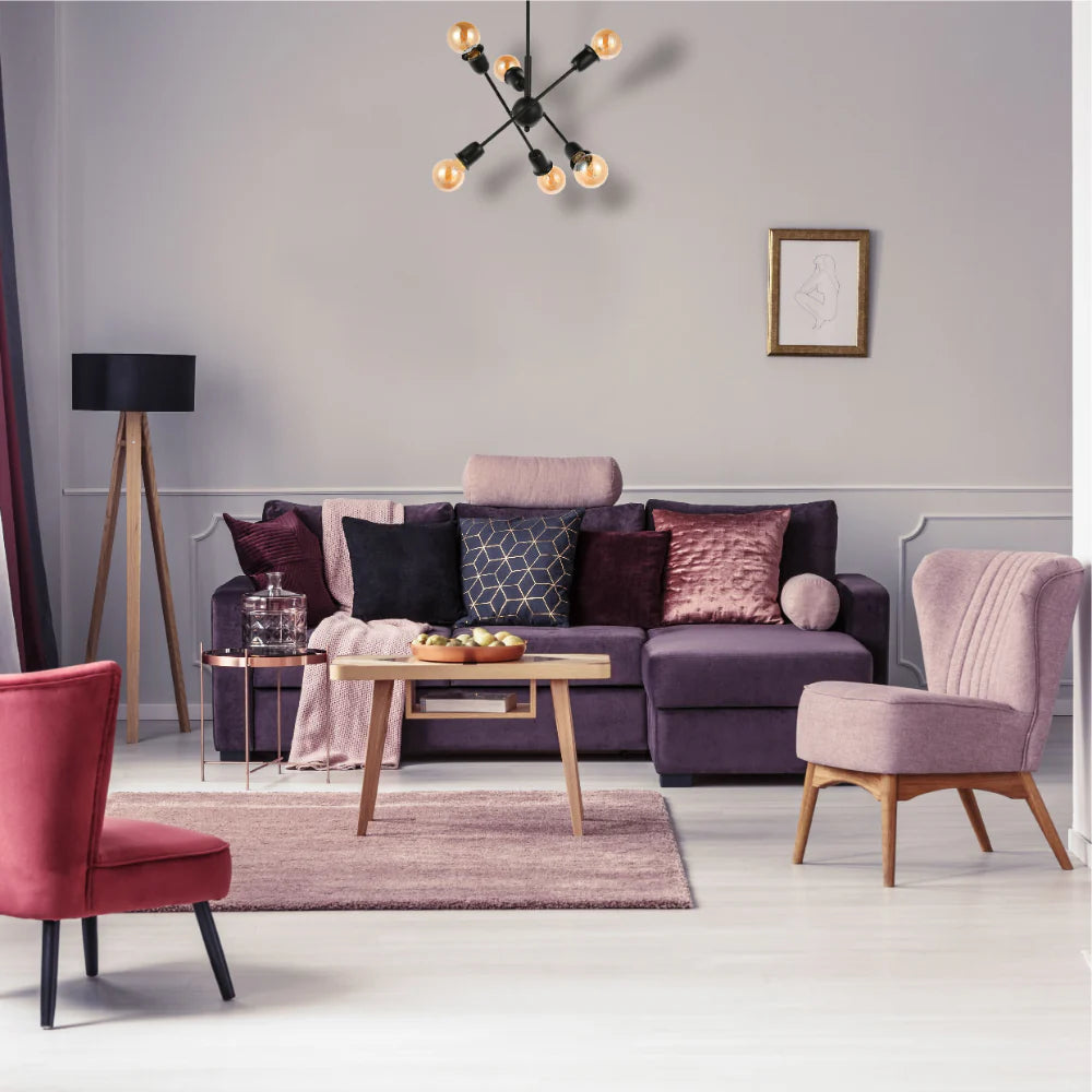 Interior use of Black Rod Ceiling Light with Adjustable Geometry | TEKLED 159-179731