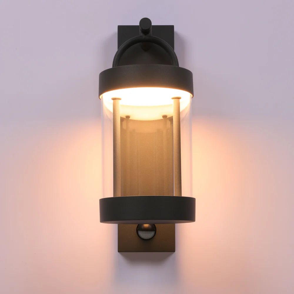 Cassian LED Outdoor Lantern Wall Light 8W 3000K Dark Grey 8