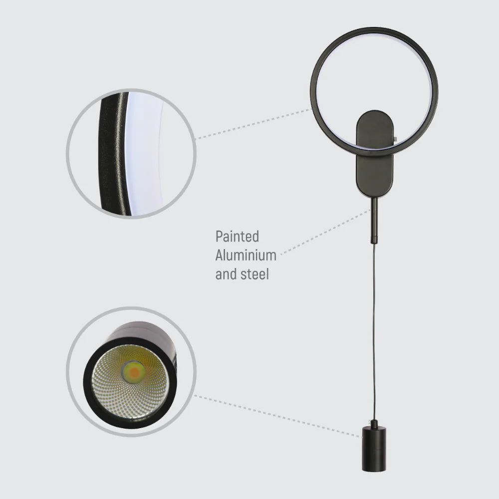 Cosmo Ring Dual-Light Wall Sconce 6