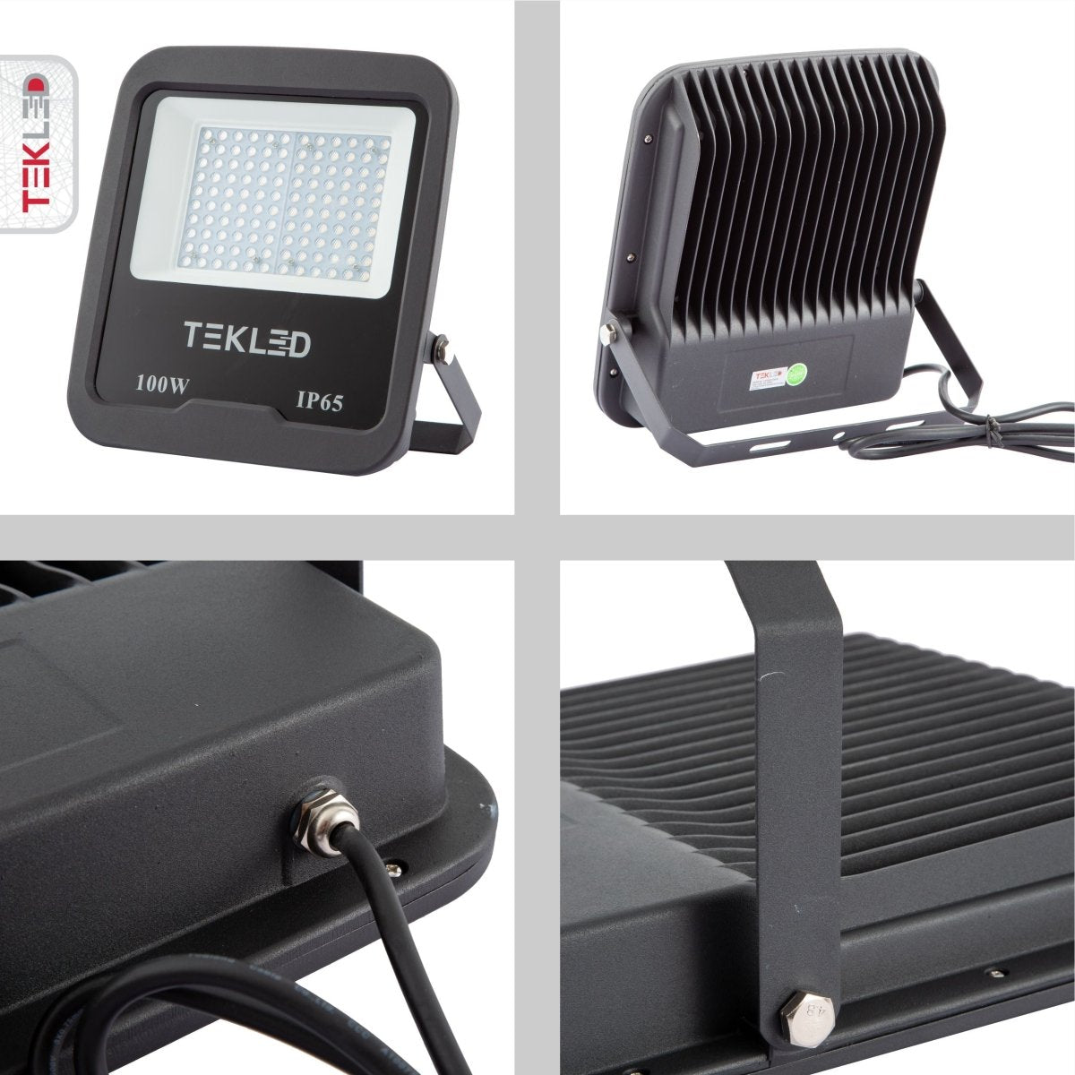 Design closeup for LED Floodlight SMD 3030 Uk 100W Cool White 4000K IP65