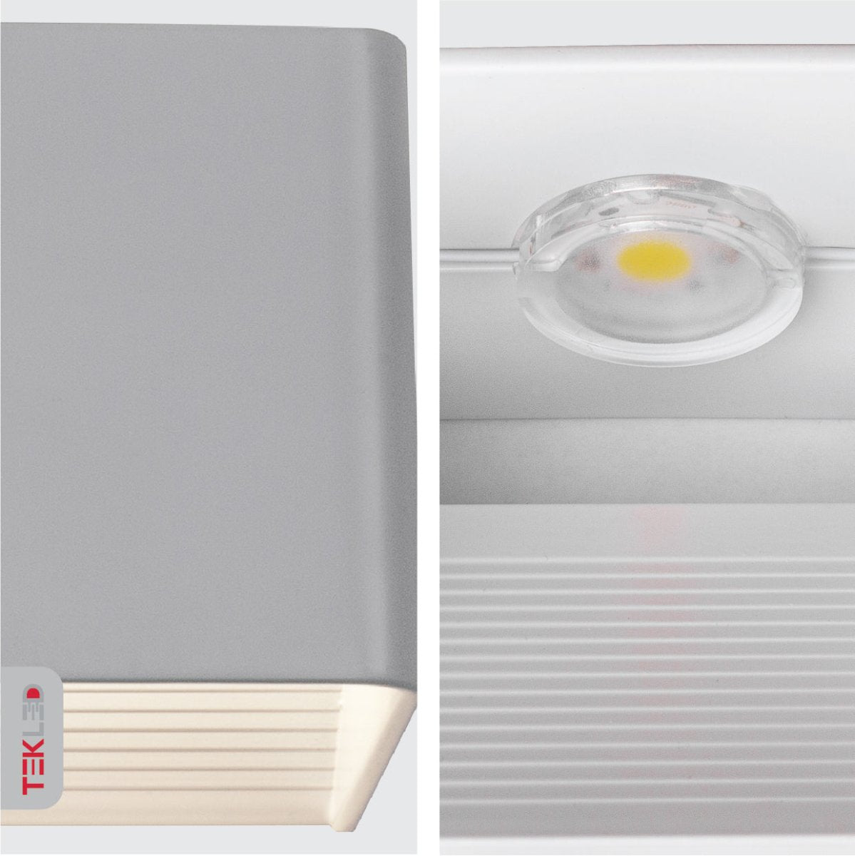 Detailed shots of LED Cuboid Wall Light 5W Cool White 4000K White | TEKLED 151-19620