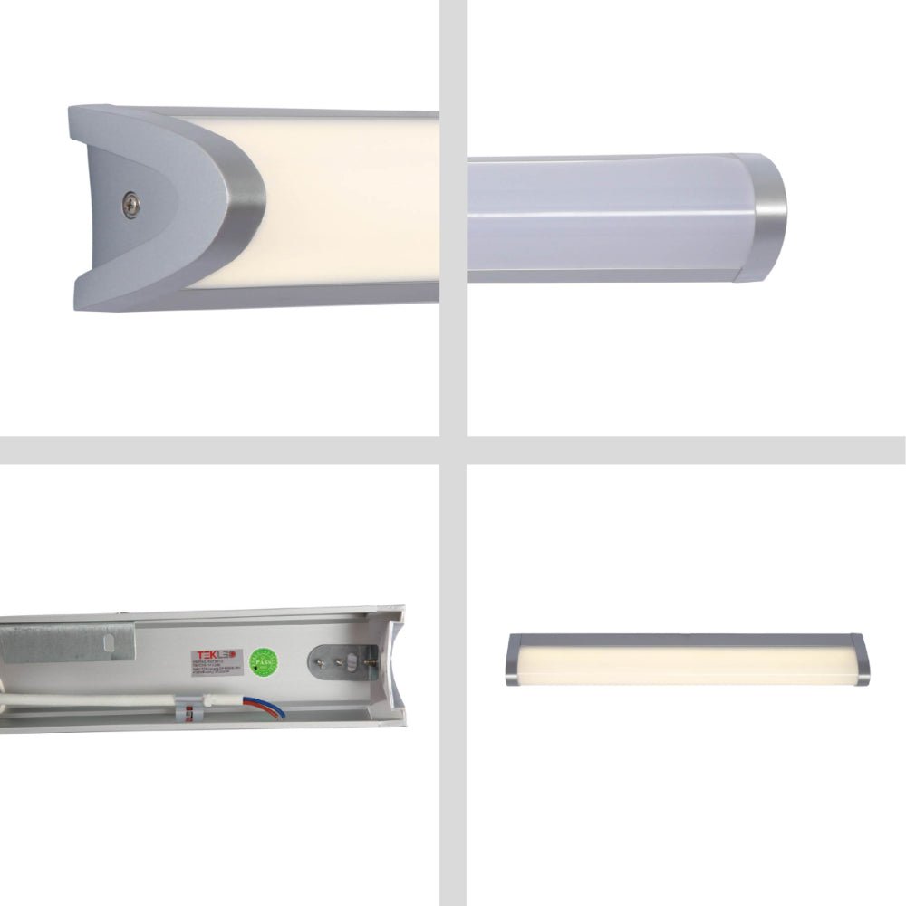 Detailed shots of Mirror Vanity Bathroom LED Light 4000K 6000K Cool white Cool Daylight 470mm 12W 760mm 18W Chrome | TEKLED 117-032680