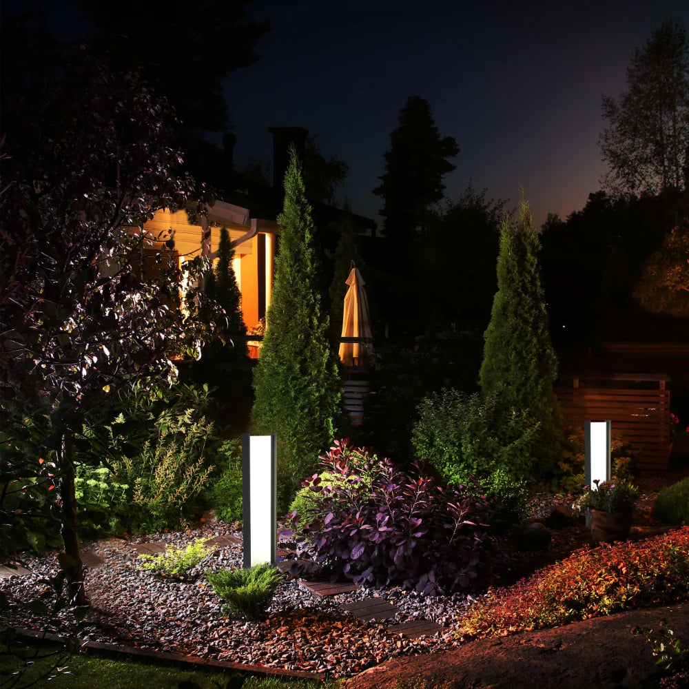 Frammed LED Outdoor Pathway Bollard Lawn Light 20W 4000K 2
