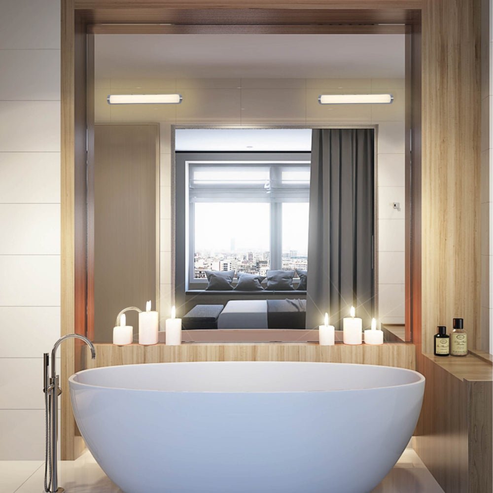 Interior application of Mirror Vanity Bathroom LED Light 4000K 6000K Cool white Cool Daylight 470mm 12W 760mm 18W Chrome | TEKLED 117-032680
