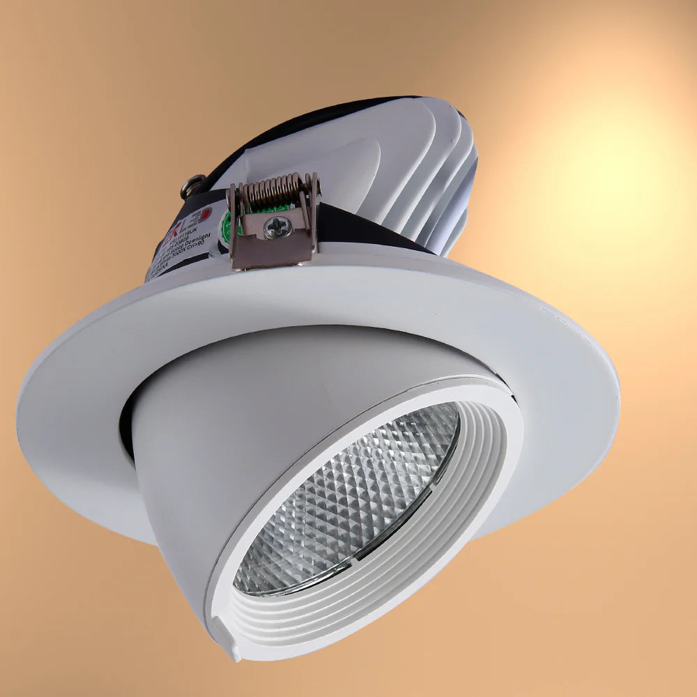 LED Accent Performance Swivel and Scoop Tilt Recessed Downlight CRI90 White 5