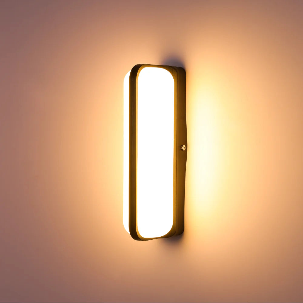 LED Plastic Modern Outdoor Wall Light 15W 2