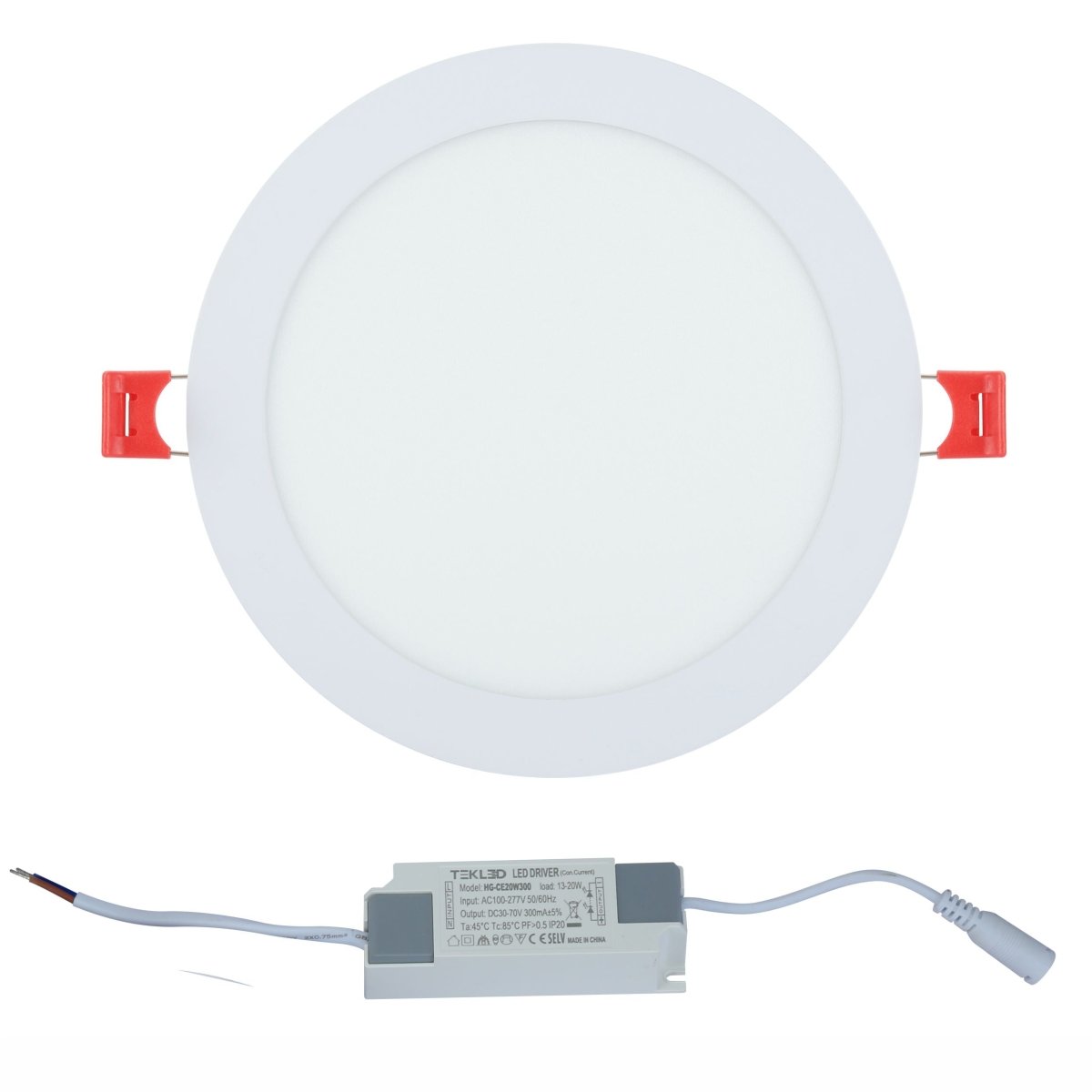 Downlight Led Round Slim Panel Light 18W 3000K Warm White D220Mm's main image.