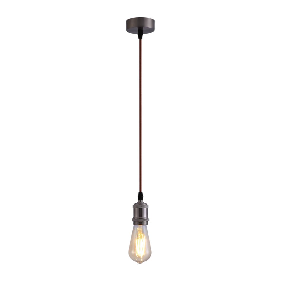 Main image of Vintage Industrial Retro Basic Pendant Ceiling Light E27 Antique Red Bronze Gold Nickel | TEKLED 150-19014