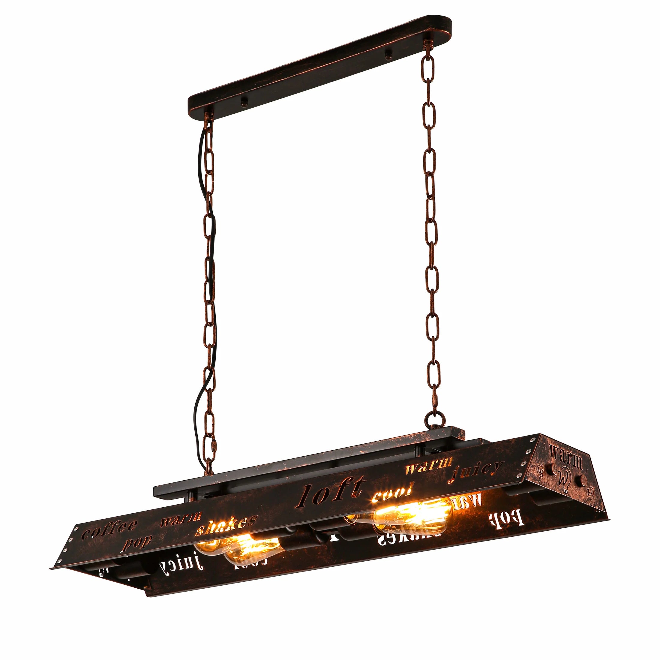 Main image of Iron Industrial Island Chandelier 4xE27 | TEKLED 159-17854