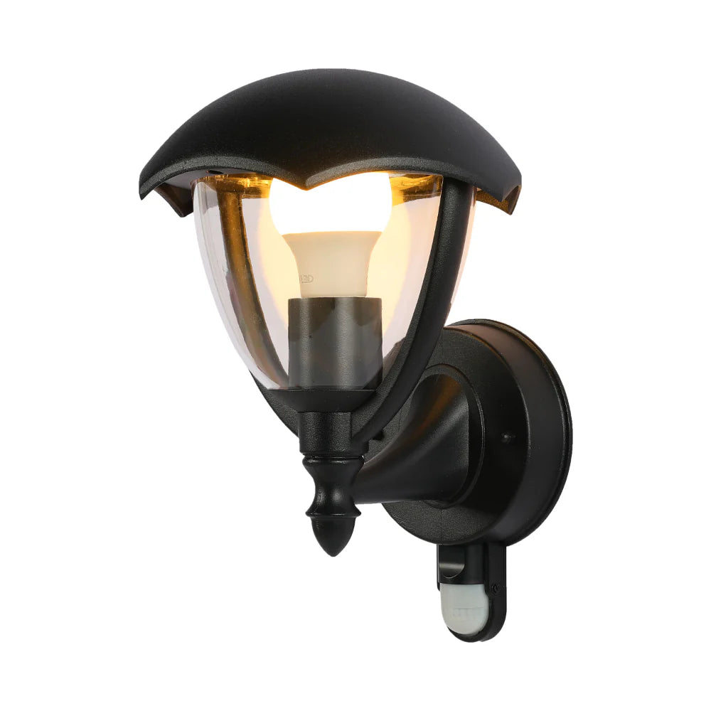 Megan Outdoor Lantern Wall Light E27 Black 3