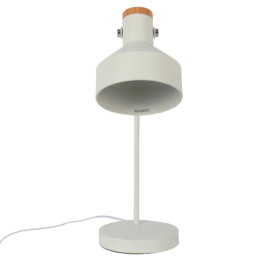 Modern Desk Lamp with Wooden Accent 2