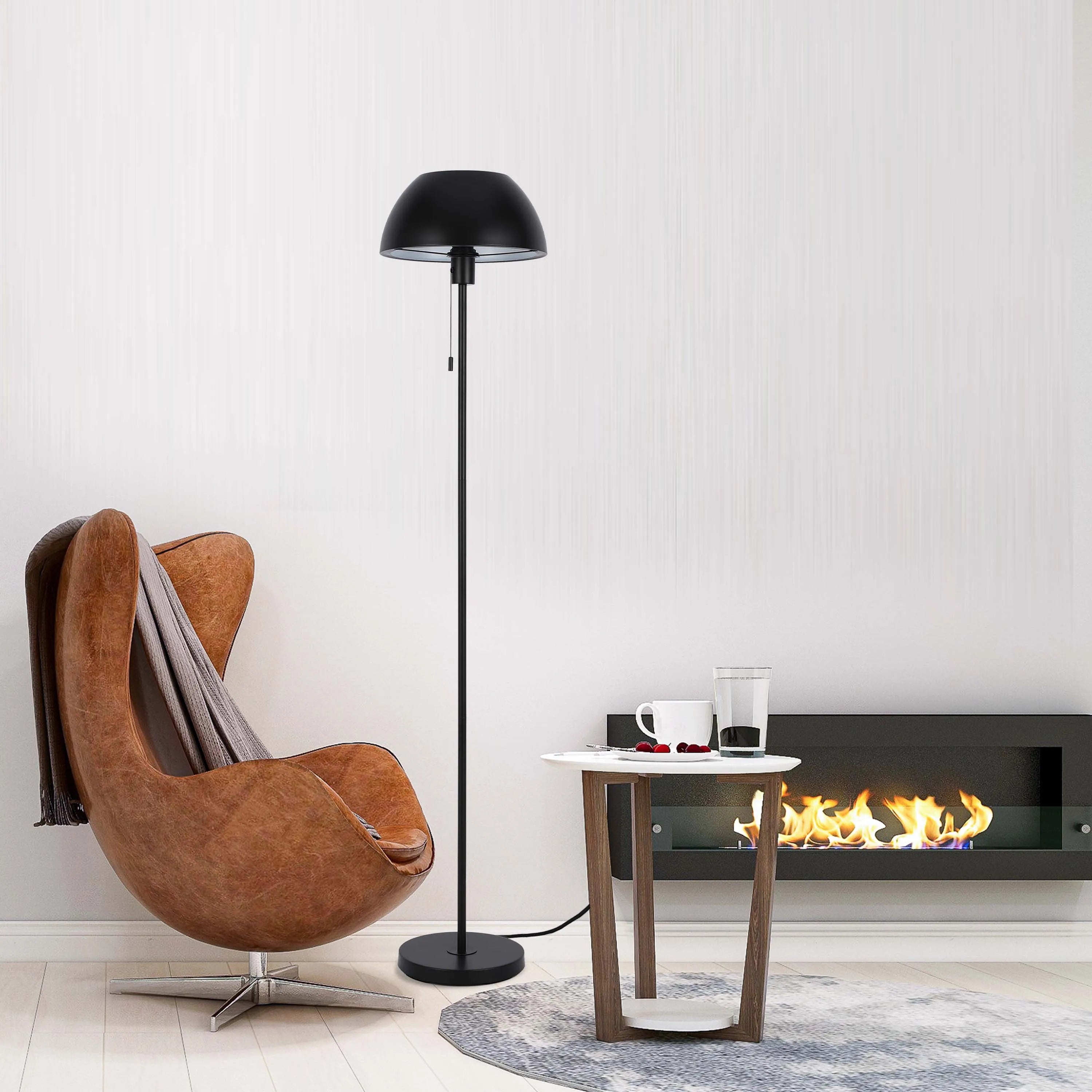 Ambient room lighting featuring a floor lamp. Perfect for creating a warm, inviting atmosphere.
