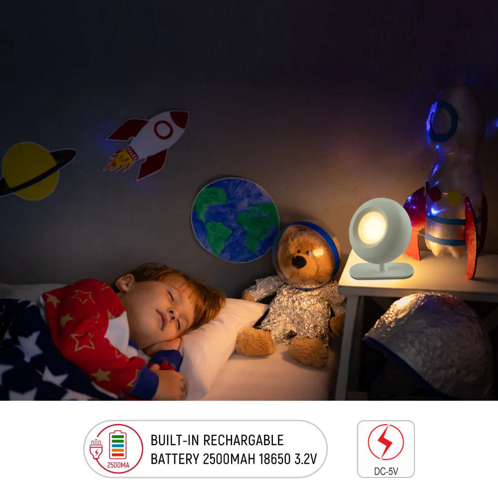 Living room kitchen bedroom use of Modern Minimalist Bedside Detachable LED Desk Lamp Rechargeable Portable White TEKLED | TEKLED 130-03755