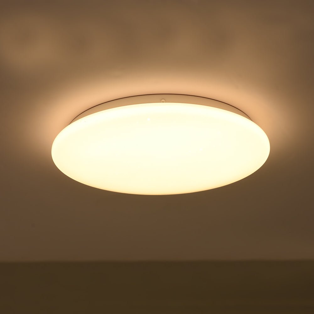 TEKLEDLED Flush Ceiling LightMoonlight Flush Ceiling Light 12W 900LM IP20 non-yellowing PMMA Cover121-039803000K Warm White1