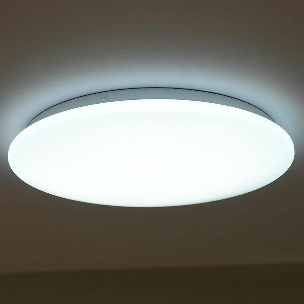 TEKLEDLED Flush Ceiling LightMoonlight Flush Ceiling Light 24W 1920LM IP20 non-yellowing PMMA Cover121-039966500K Cool Daylight3