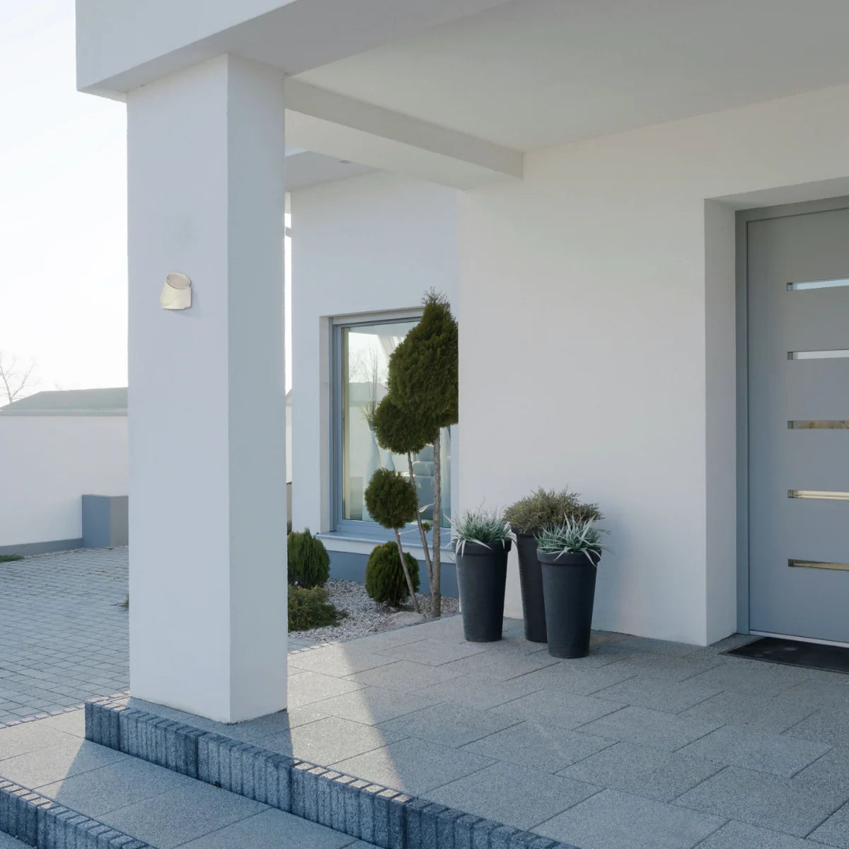 Where to use Rotatable Cylinders Outdoor LED Wall Light White 3000K Wide Beam 182-03417