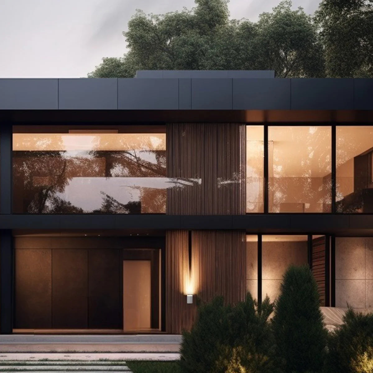 Rotatable Cylinders Outdoor LED Wall Light White 3000K Wide Beam 182-03417 in play