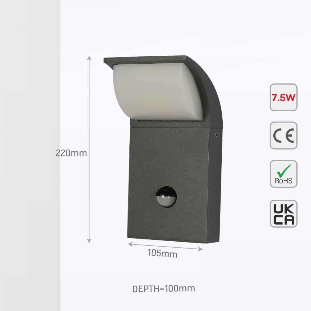 Senza LED Outdoor Wall Light 7W 3000K 10