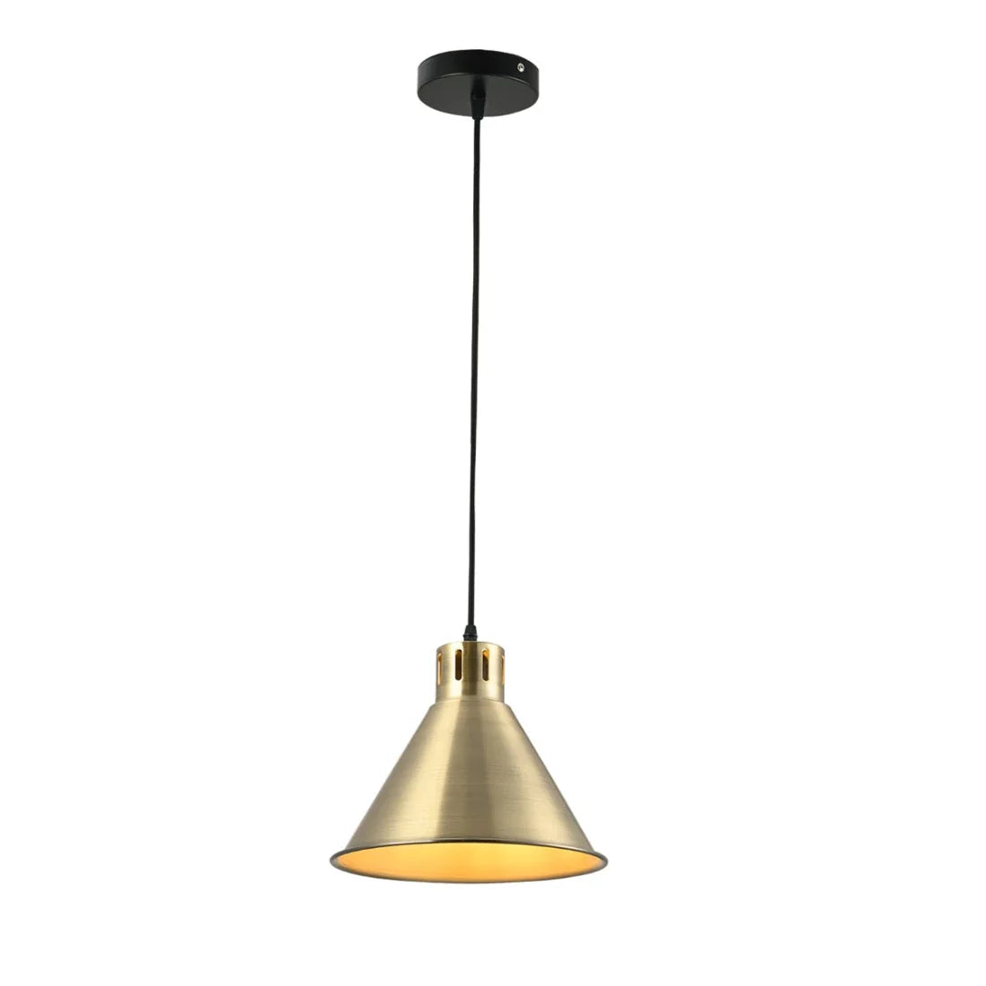 Main image of Sleek Industrial Cone Pendant Light 150-18434