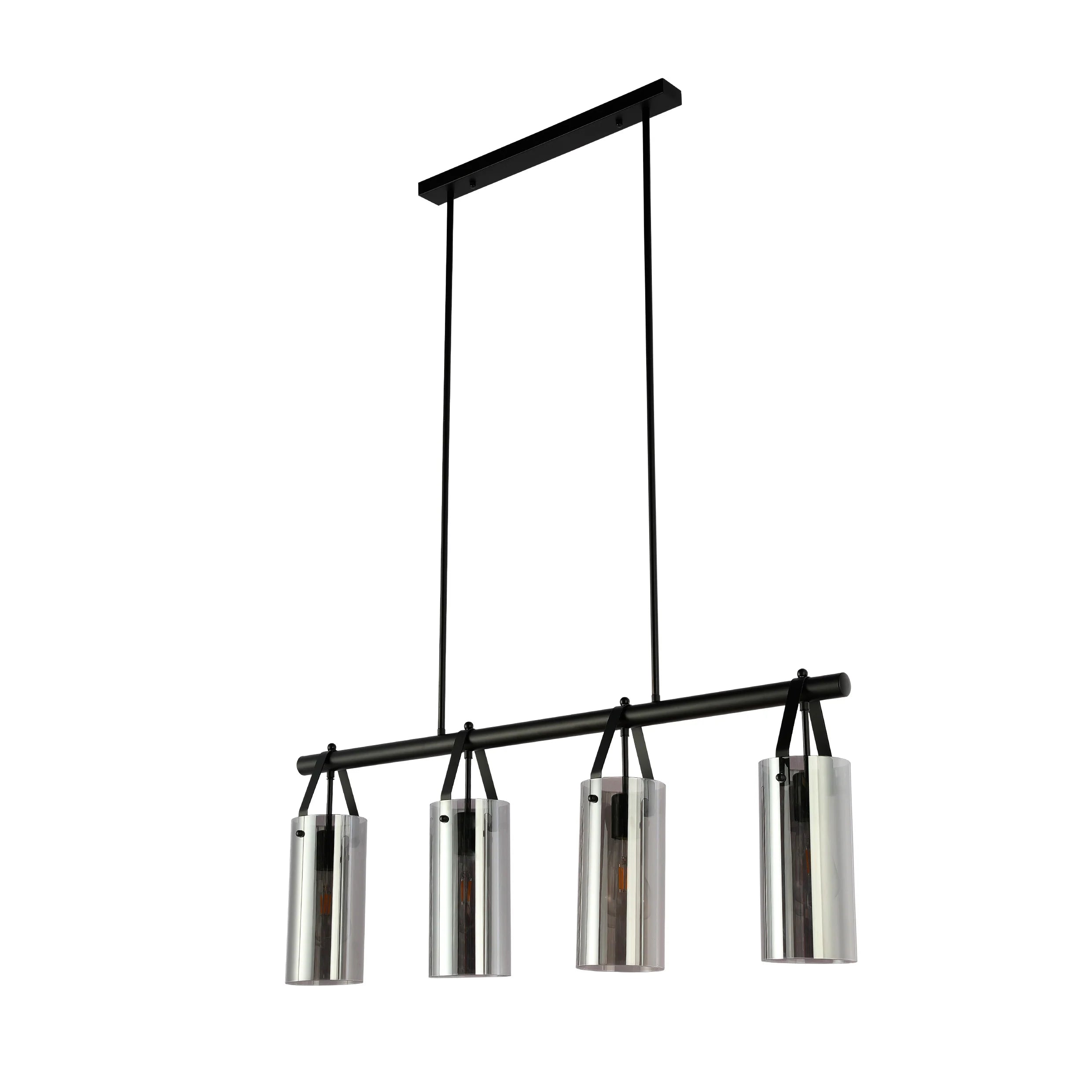 Main image of Smoky Glass Chandelier - Linear & Round Variants