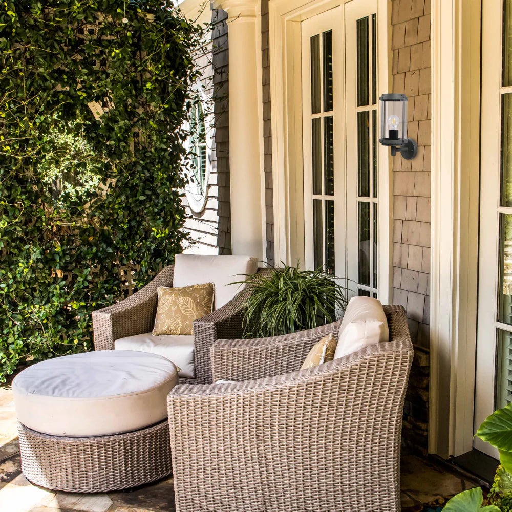 Tanaro Vintage Outdoor Wall Lantern E27 Dark Grey 2