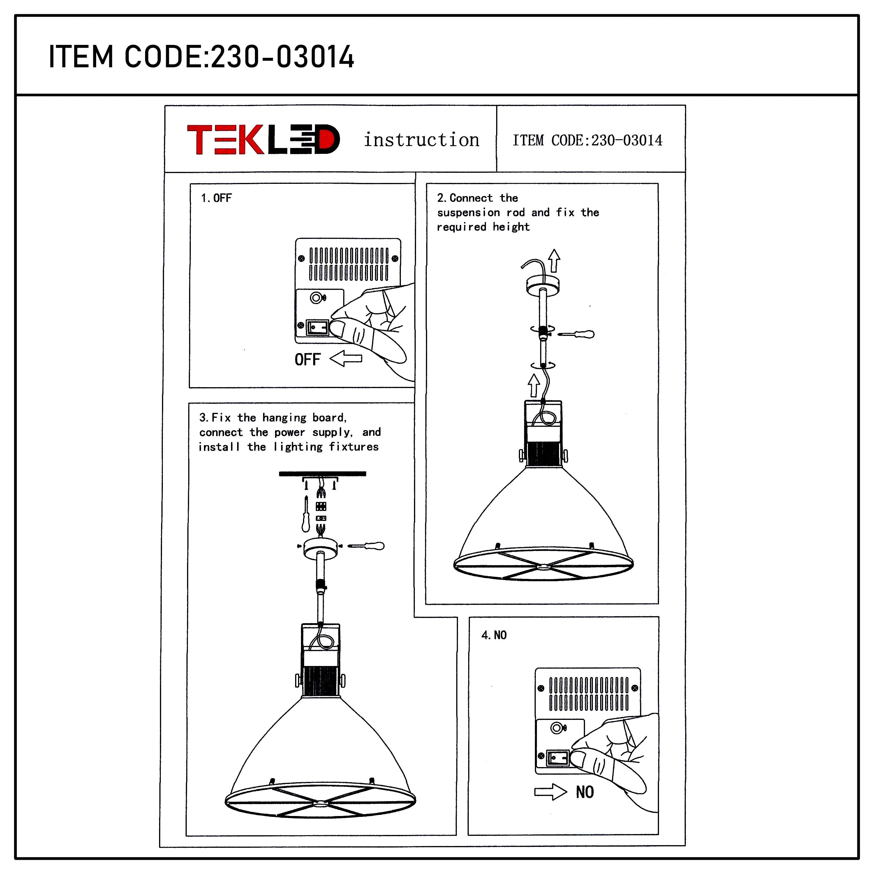 Illustration showing the steps to install a pendant light, featuring diagrams of the components and assembly process.